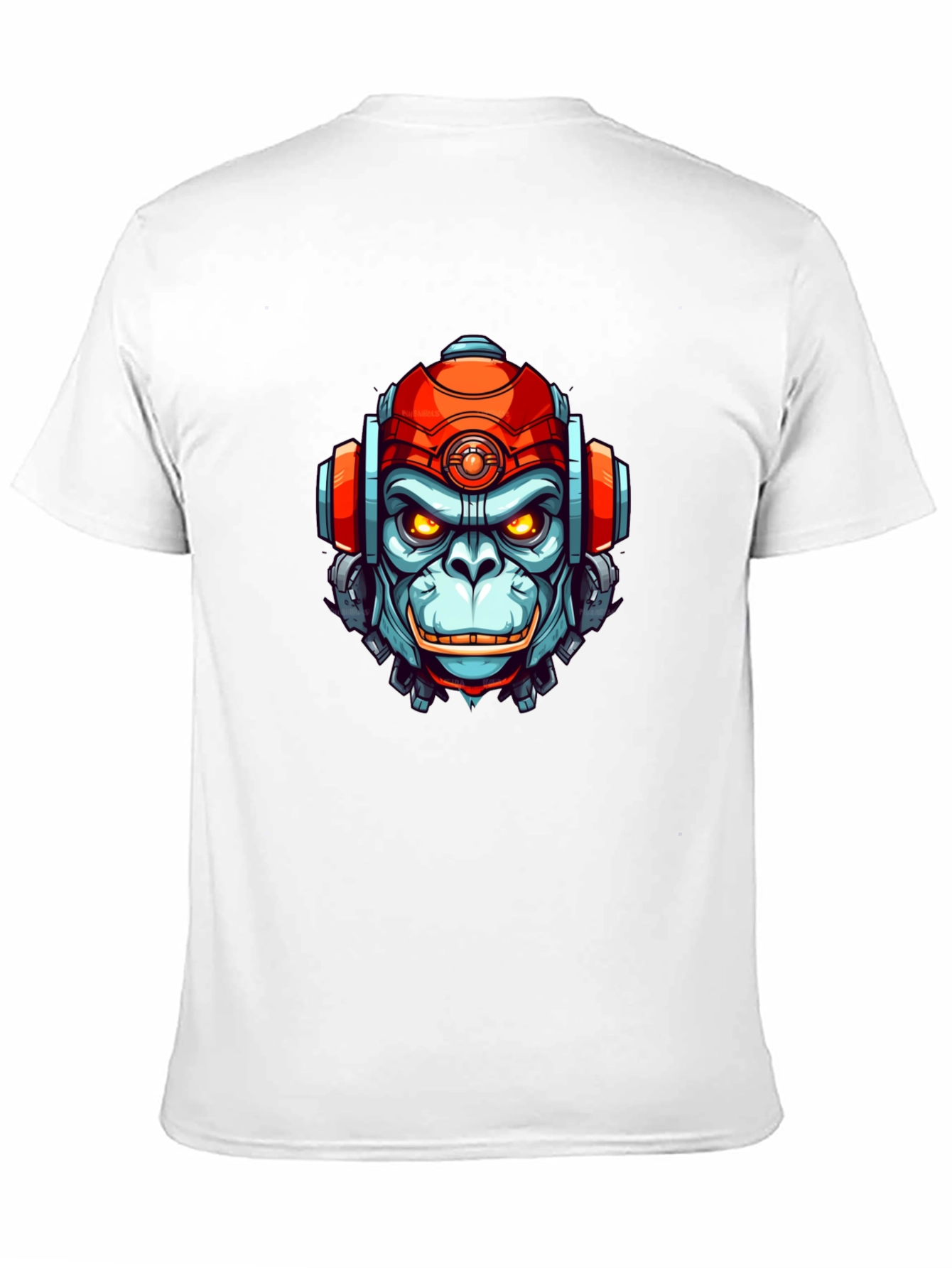Cyber Ape Graphic Tee - Cool Robot Monkey Design