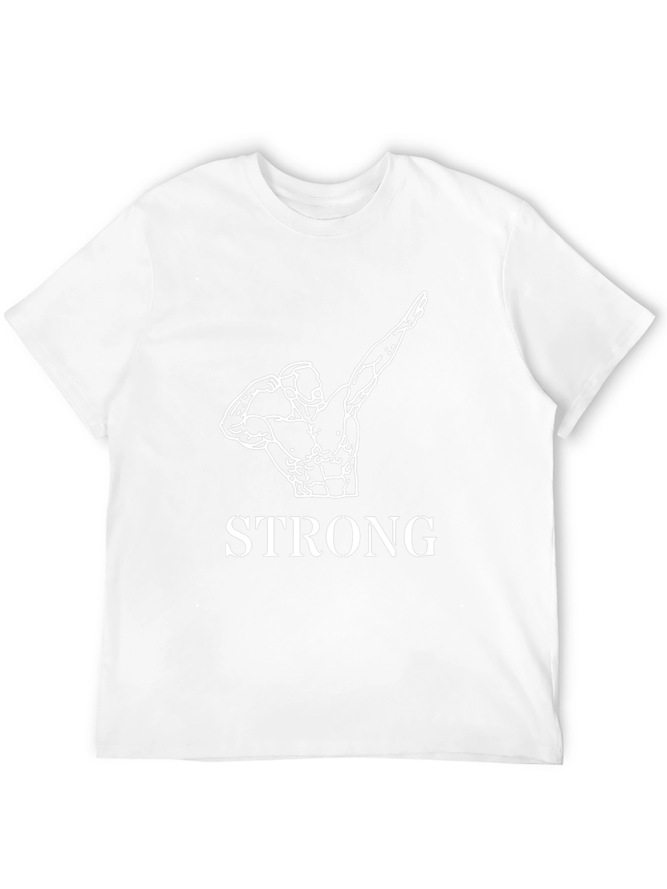 Strong Bodybuilder Graphic Tee - Black