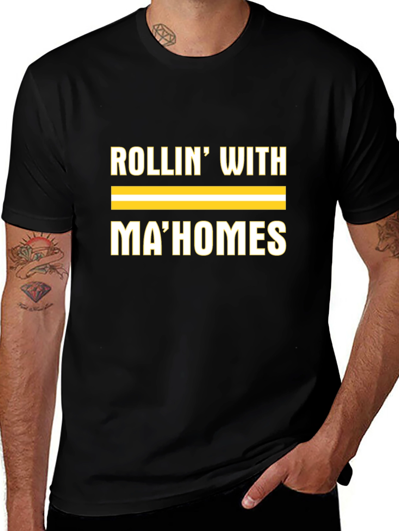 Rollin With MaHomes T-Shirt Black