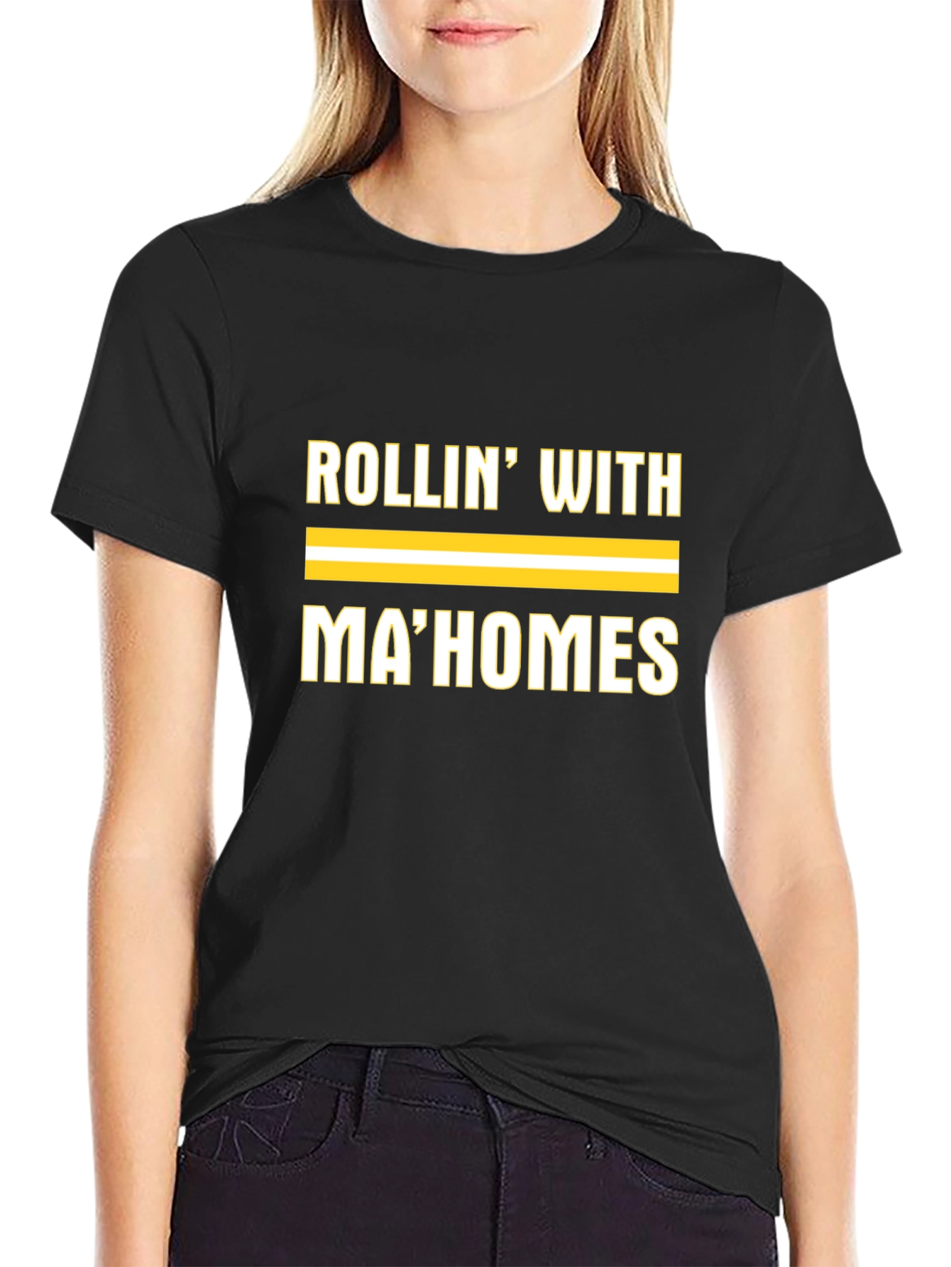 Rollin With MaHomes T-Shirt Black