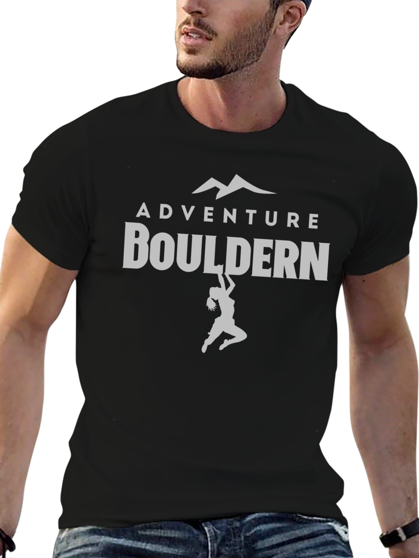 Adventure Bouldern Black Graphic Tee