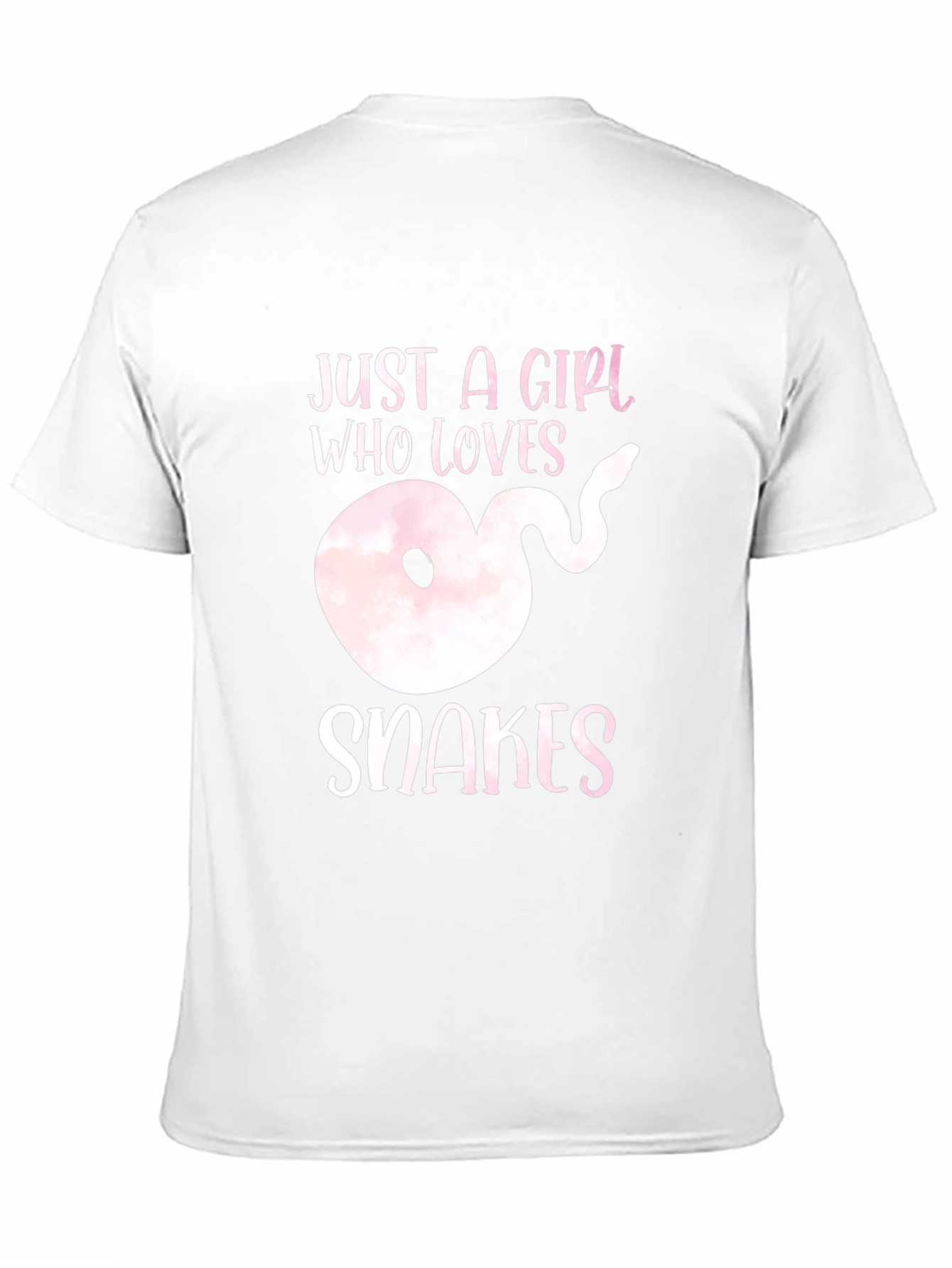 Girl Who Loves Snakes Black T-Shirt