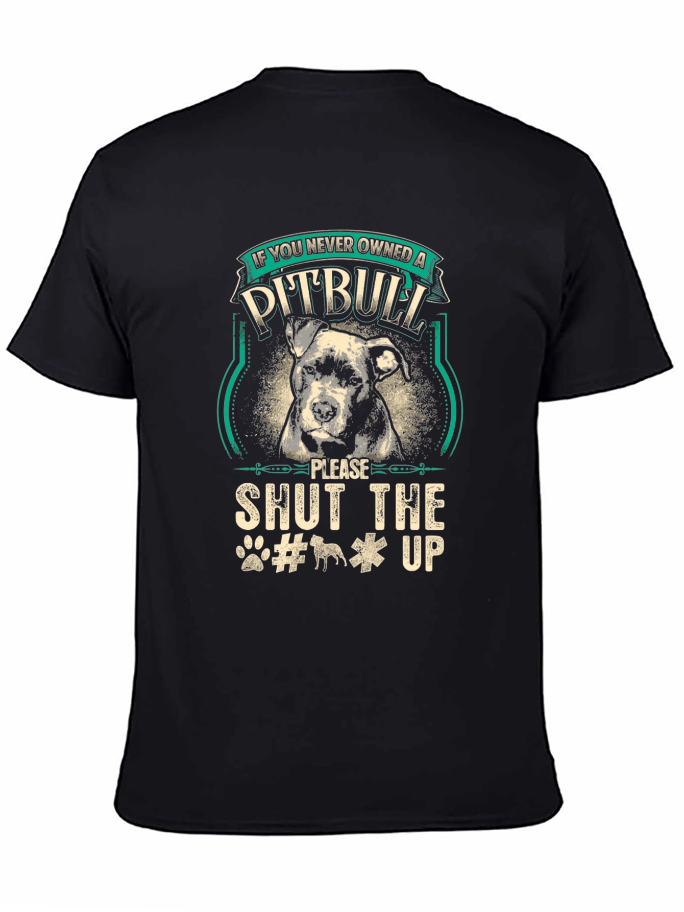 Pitbull Graphic Tee - Shut the Up