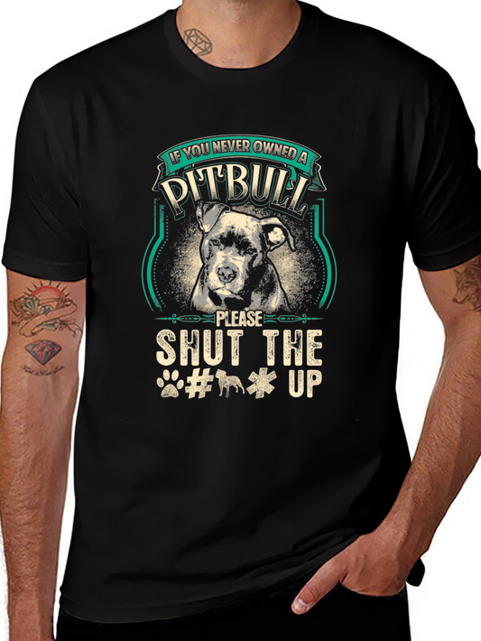 Pitbull Graphic Tee - Shut the Up