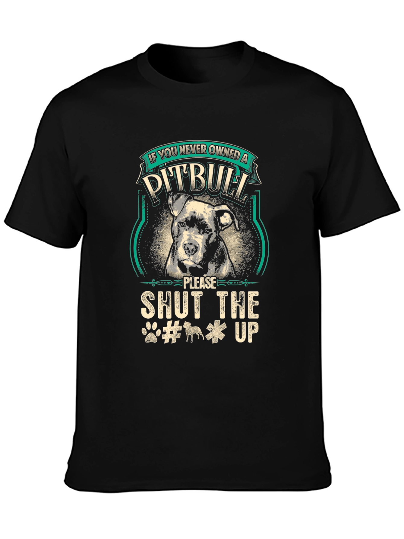 Pitbull Graphic Tee - Shut the Up