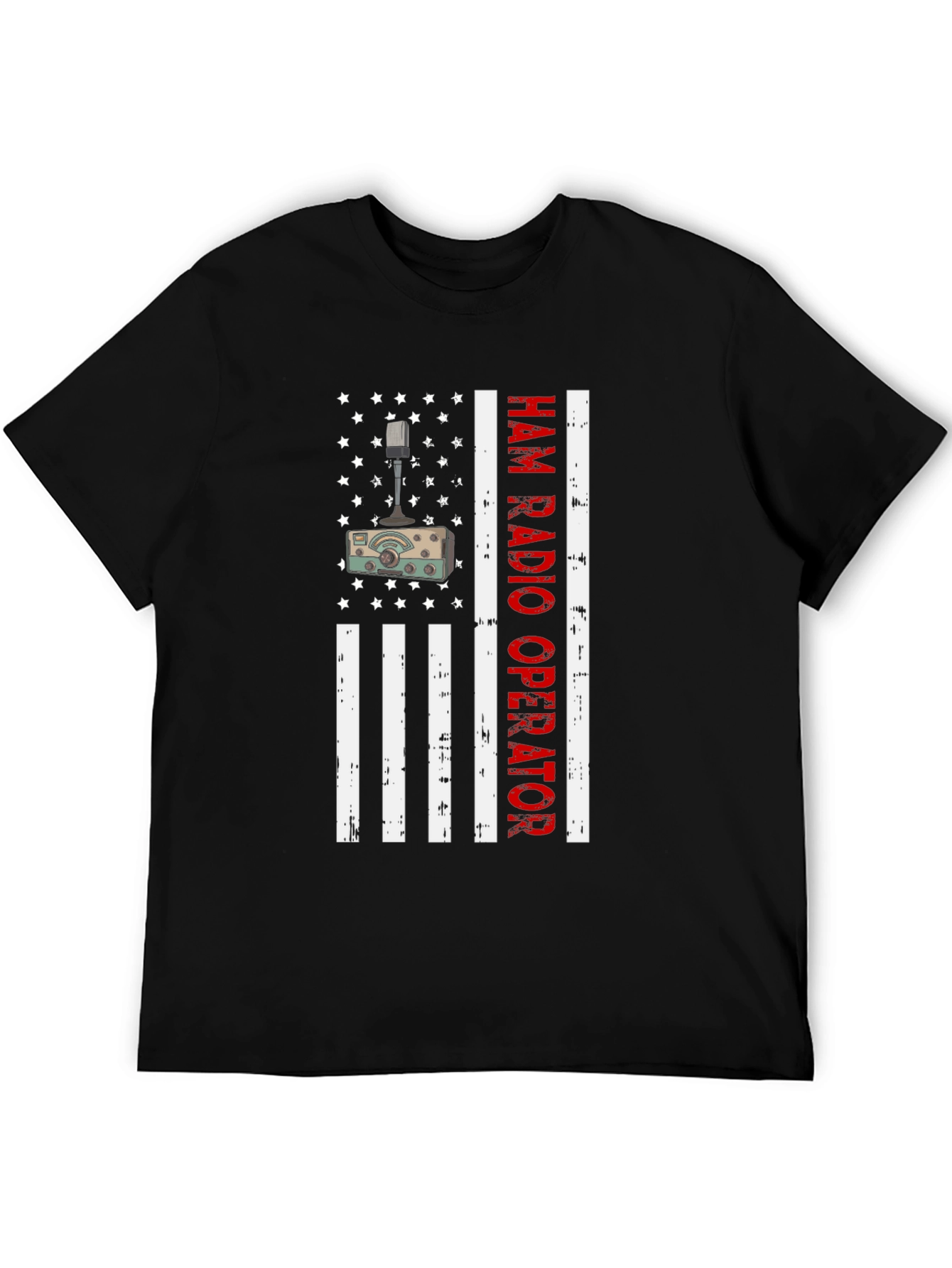 Ham Radio Operator American Flag T-Shirt