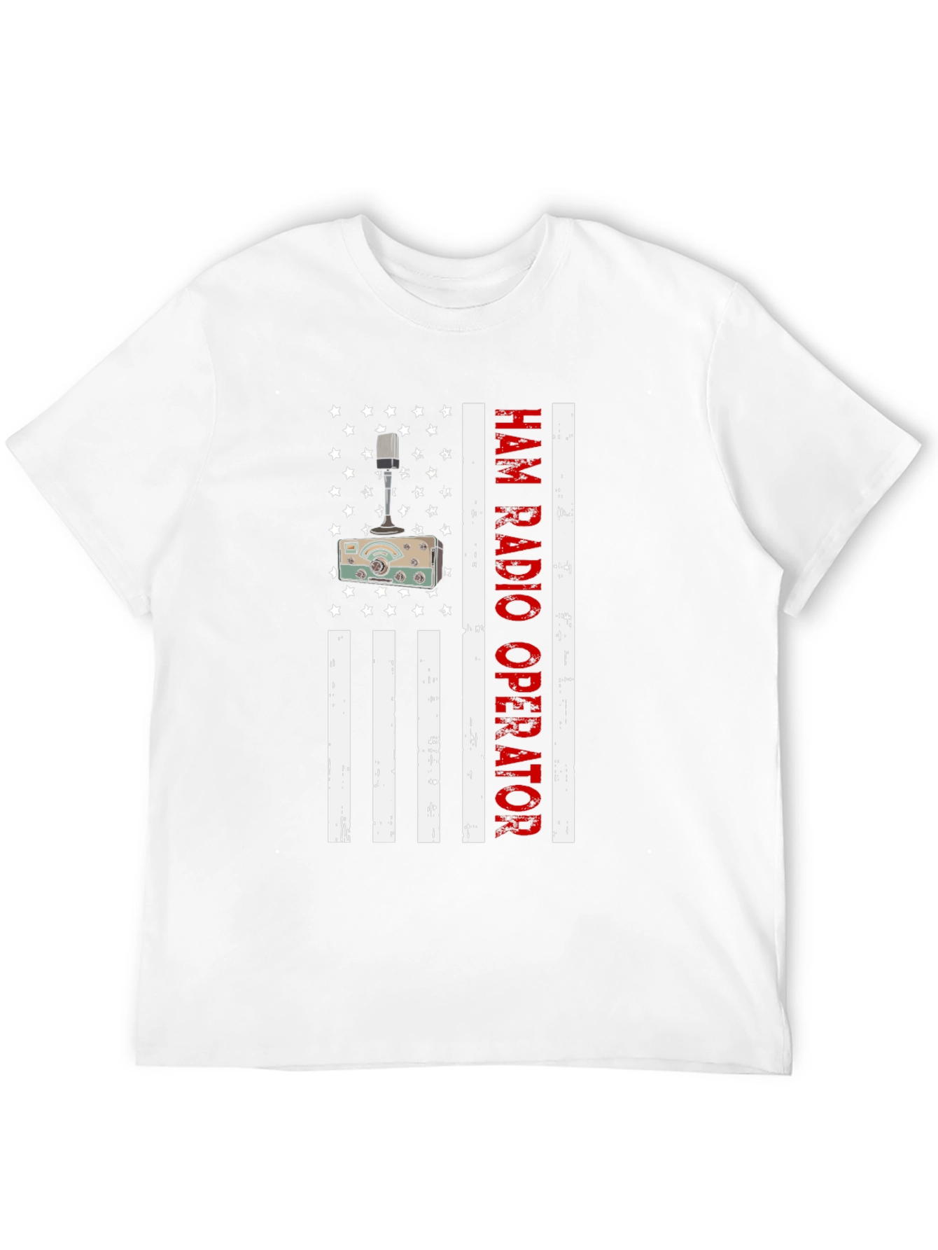 Ham Radio Operator American Flag T-Shirt