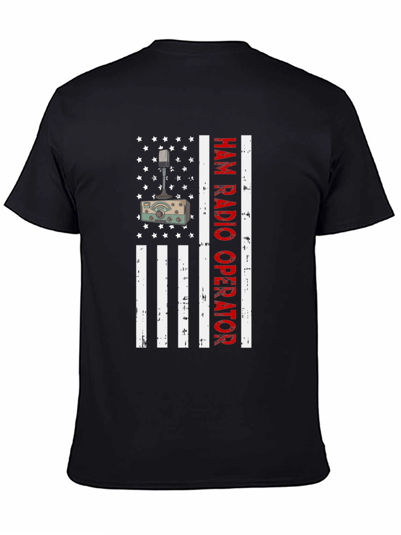 Ham Radio Operator American Flag T-Shirt