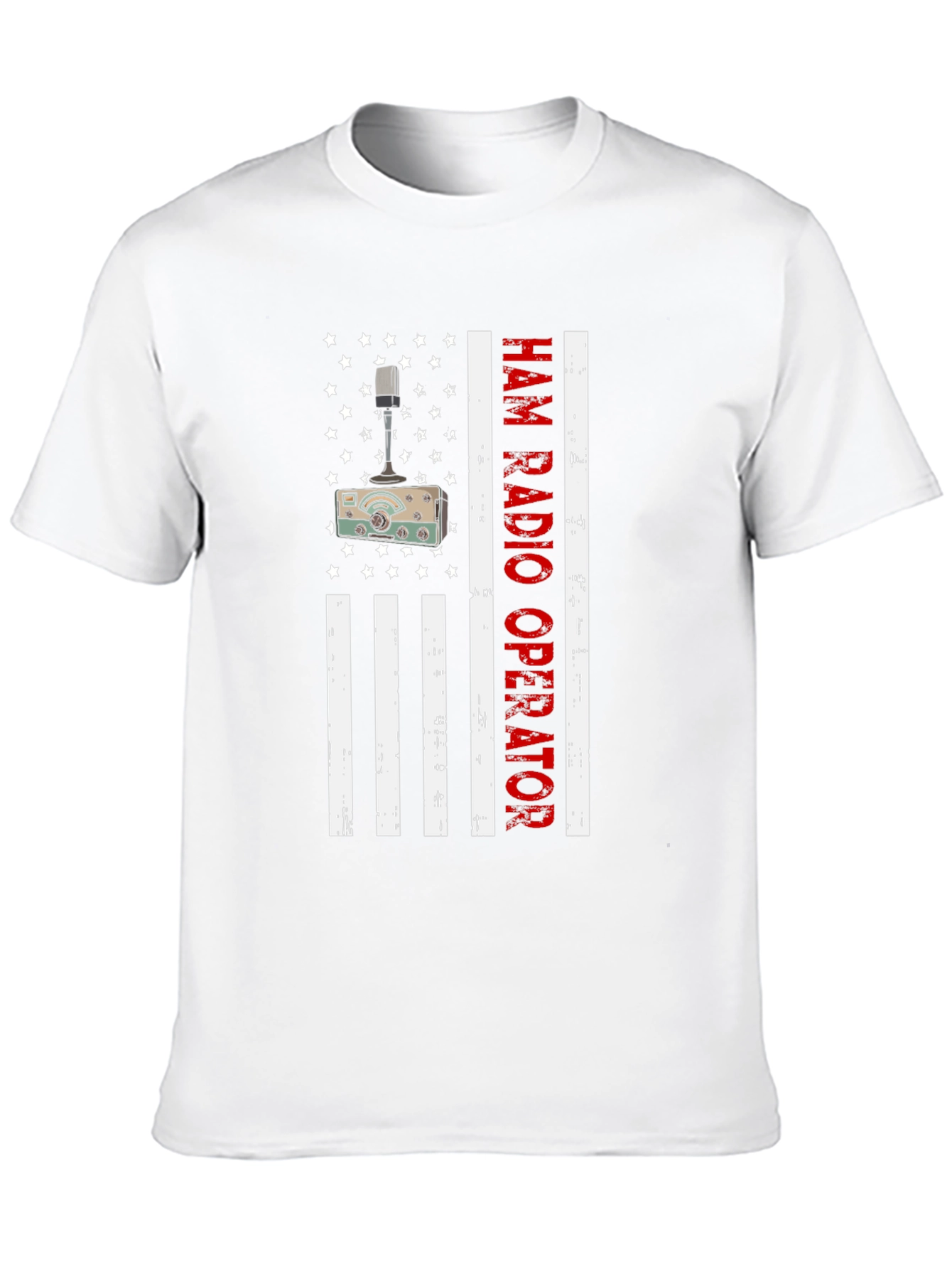 Ham Radio Operator American Flag T-Shirt