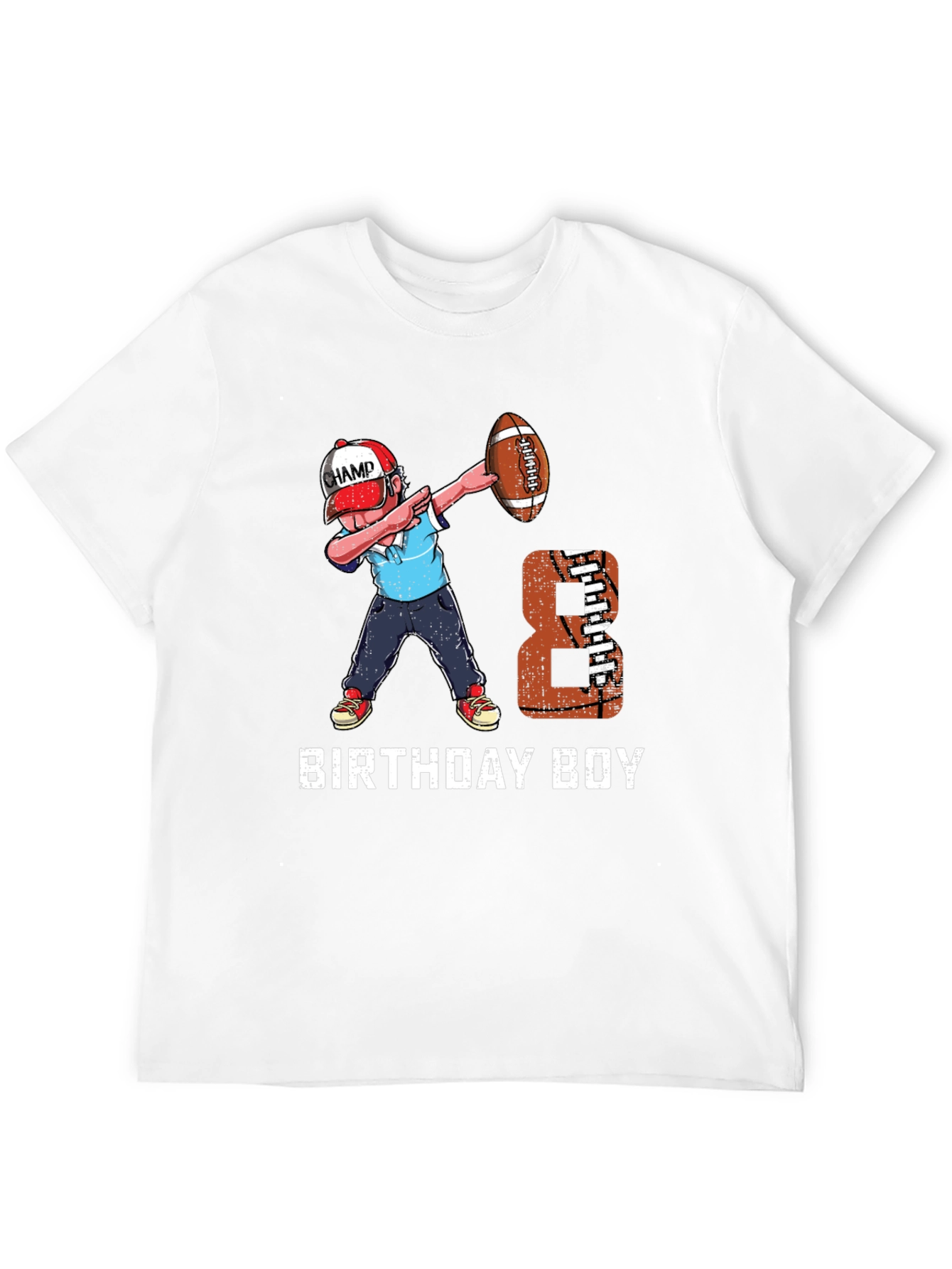 Birthday Boy Football Dab T-Shirt