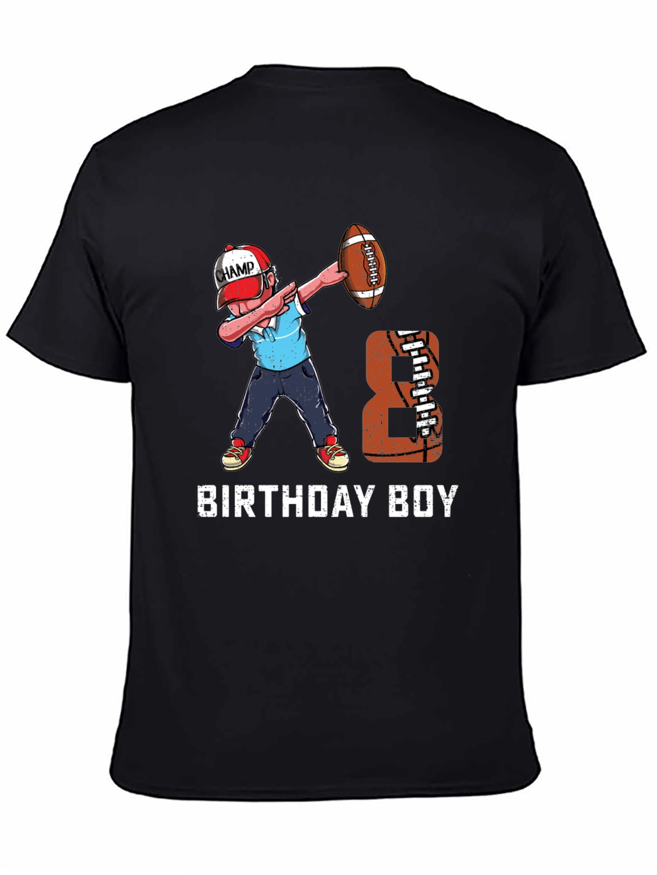 Birthday Boy Football Dab T-Shirt