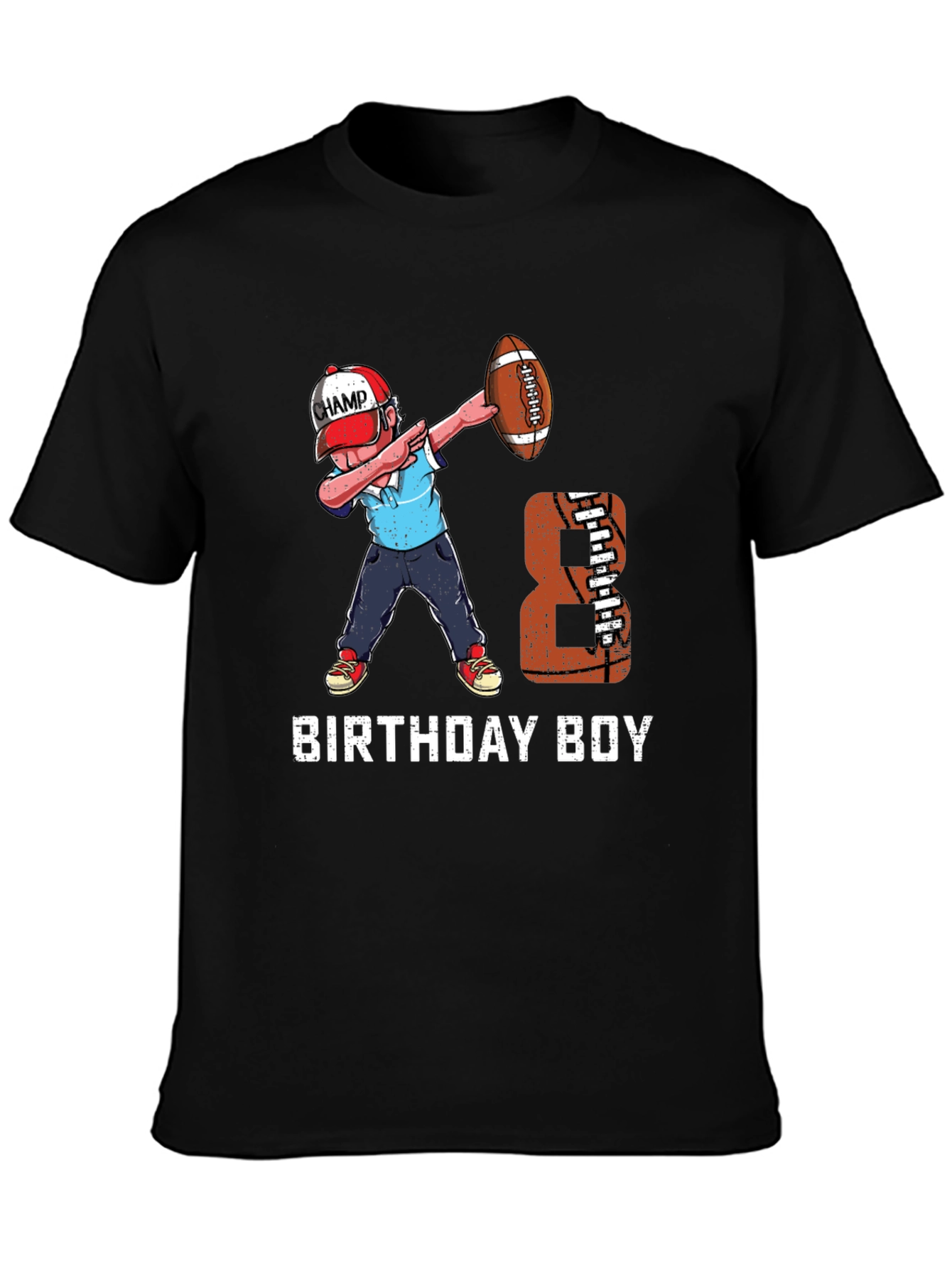 Birthday Boy Football Dab T-Shirt