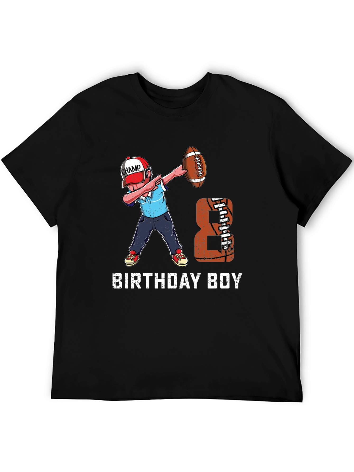 Birthday Boy Football Dab T-Shirt