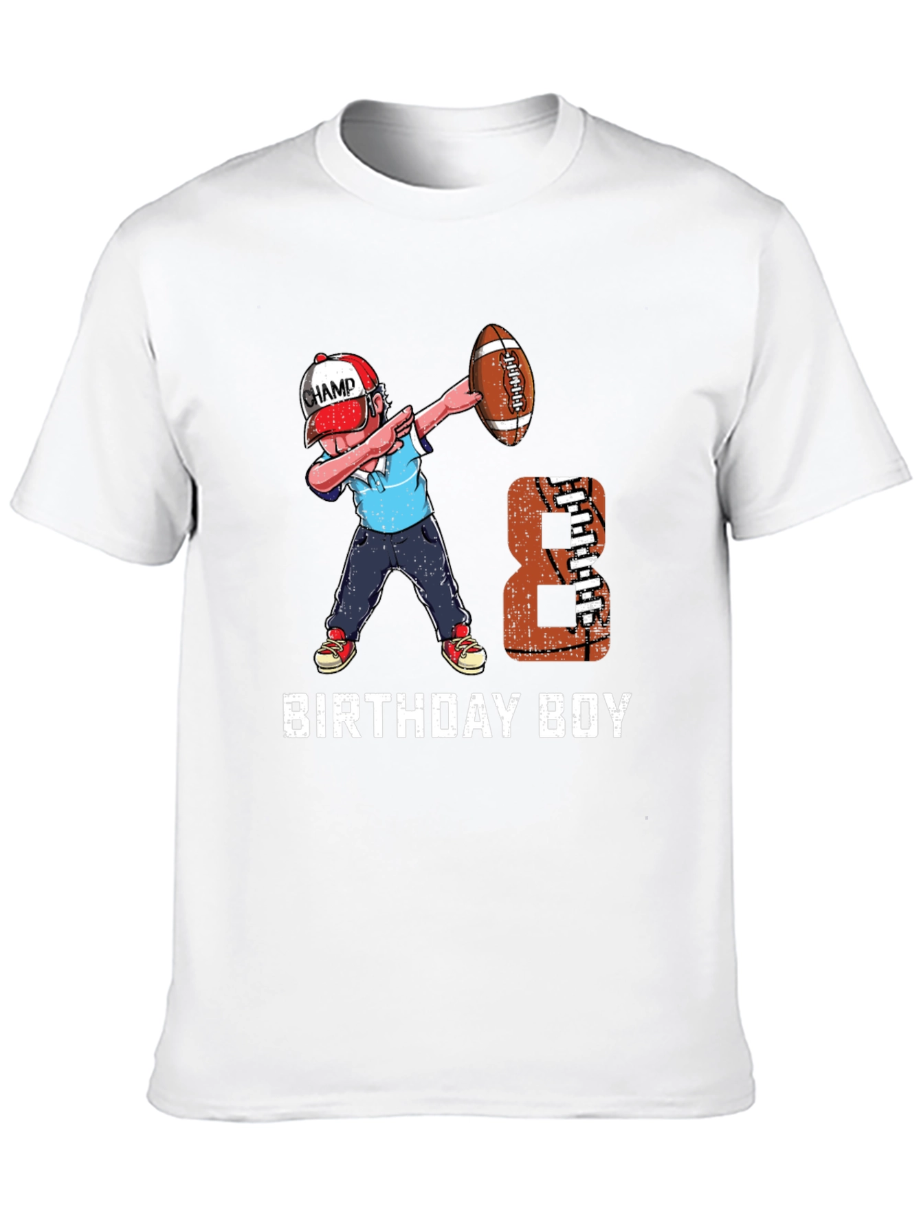 Birthday Boy Football Dab T-Shirt