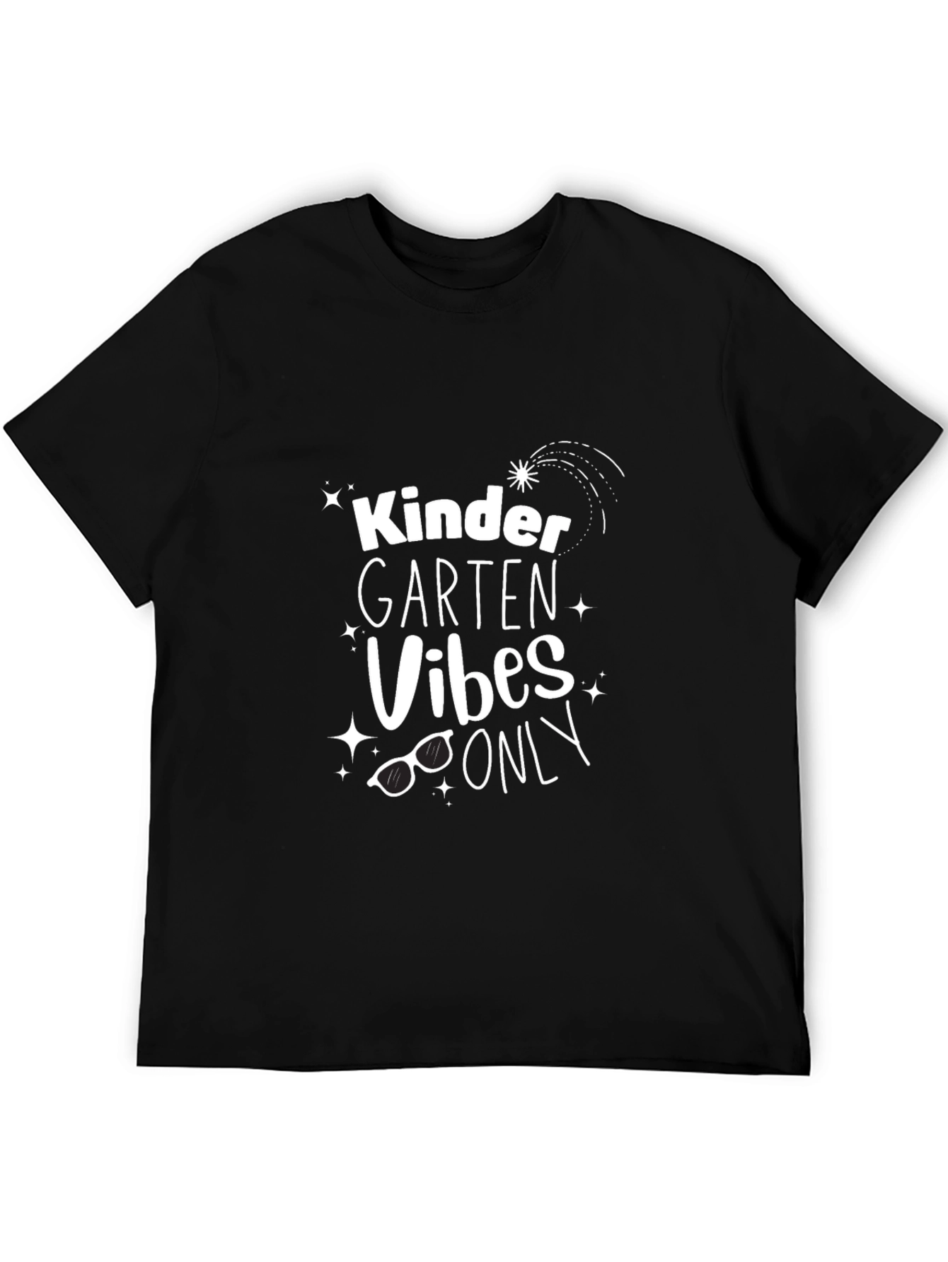 Kindergarten Vibes Only Graphic Tee - Black