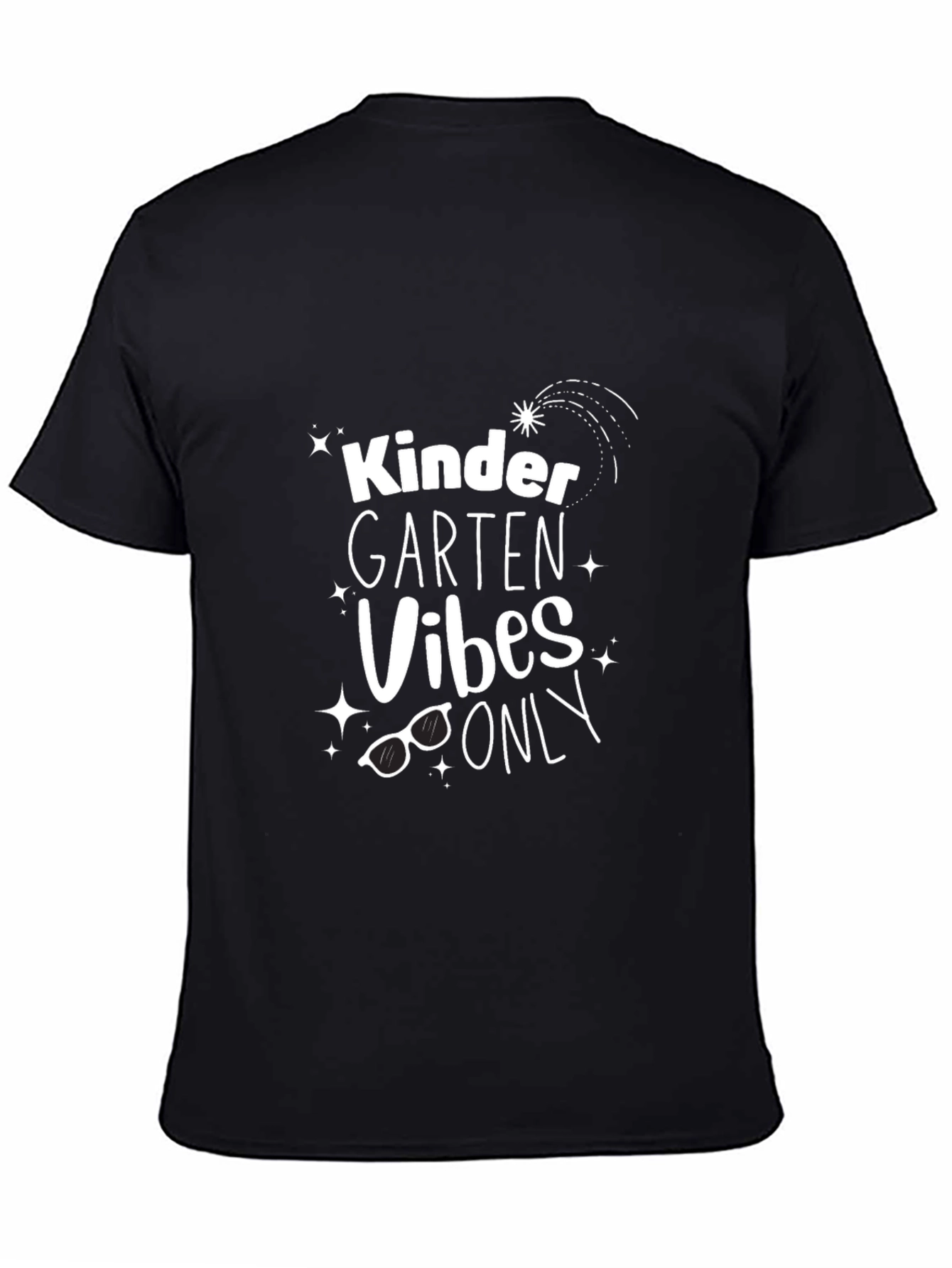Kindergarten Vibes Only Graphic Tee - Black