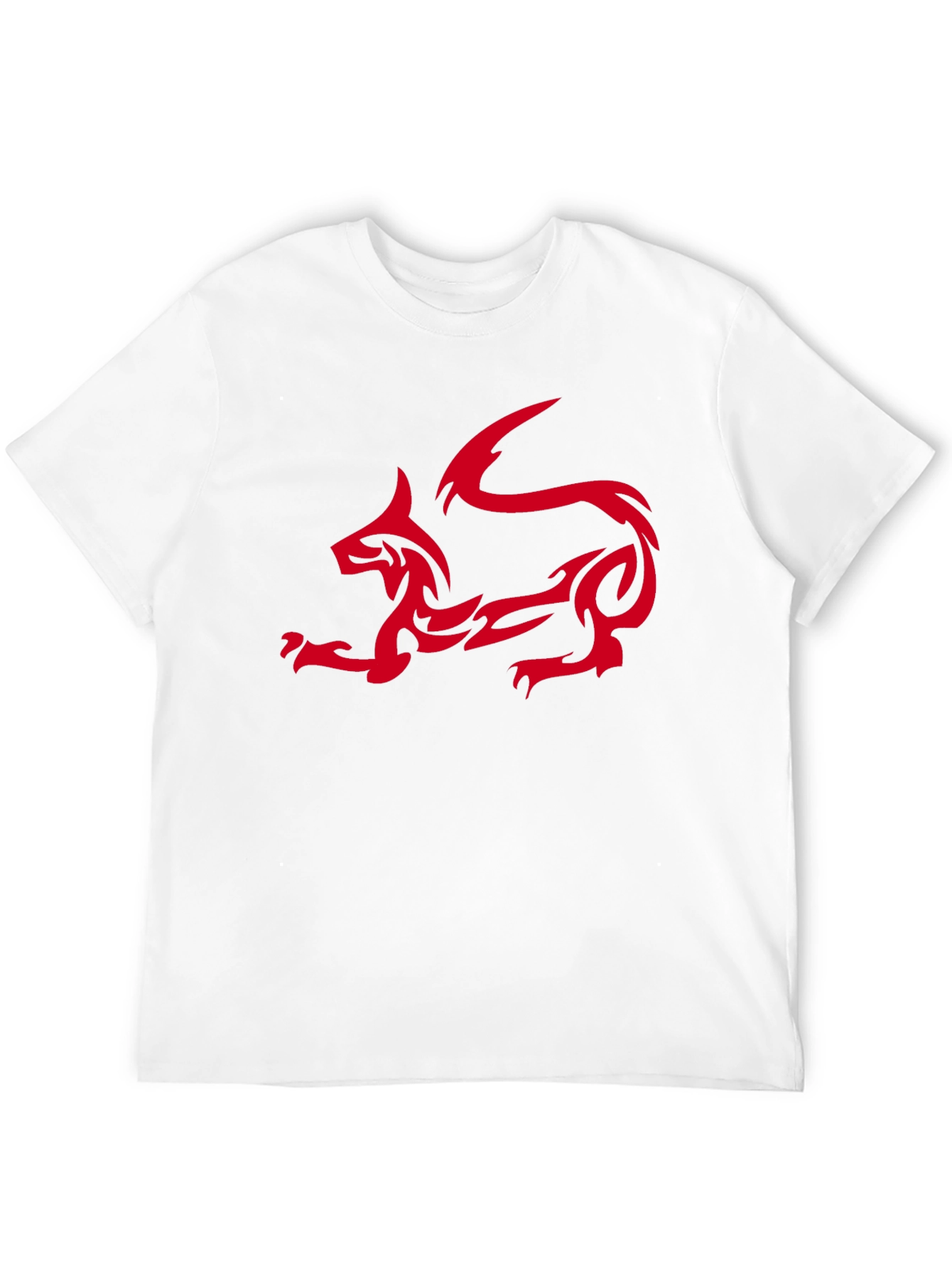 Tribal Dragon Graphic T-Shirt - Black