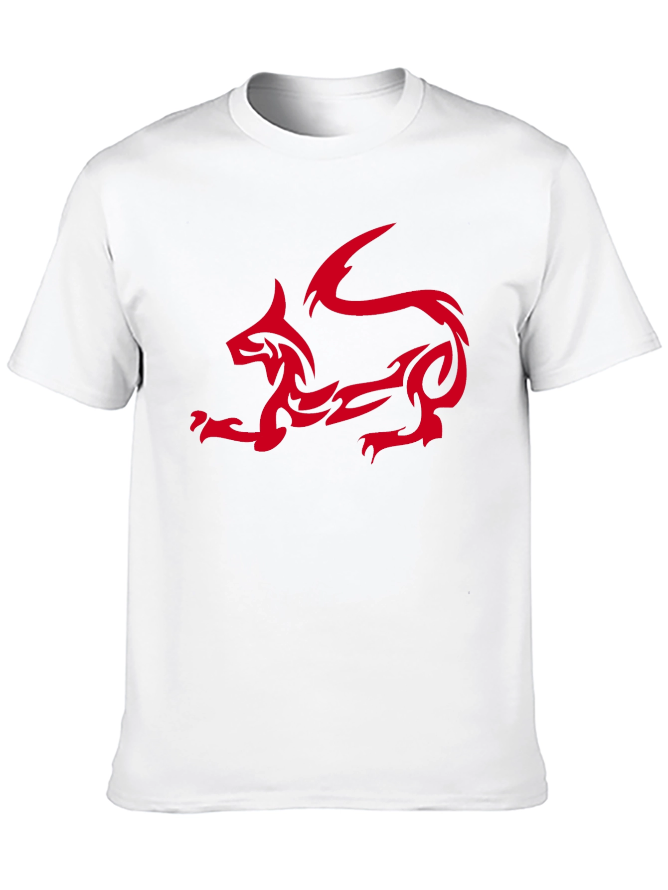 Tribal Dragon Graphic T-Shirt - Black