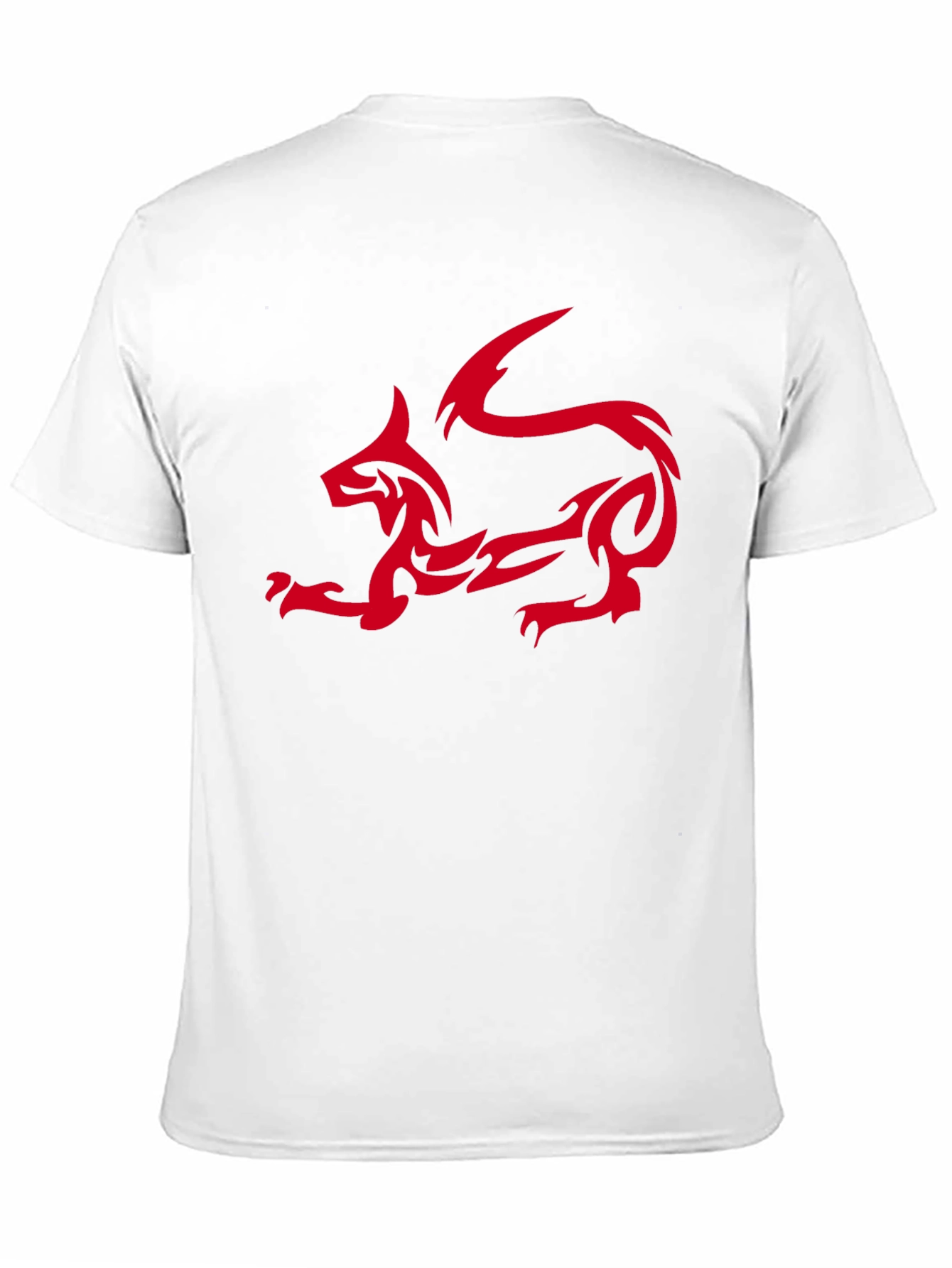 Tribal Dragon Graphic T-Shirt - Black