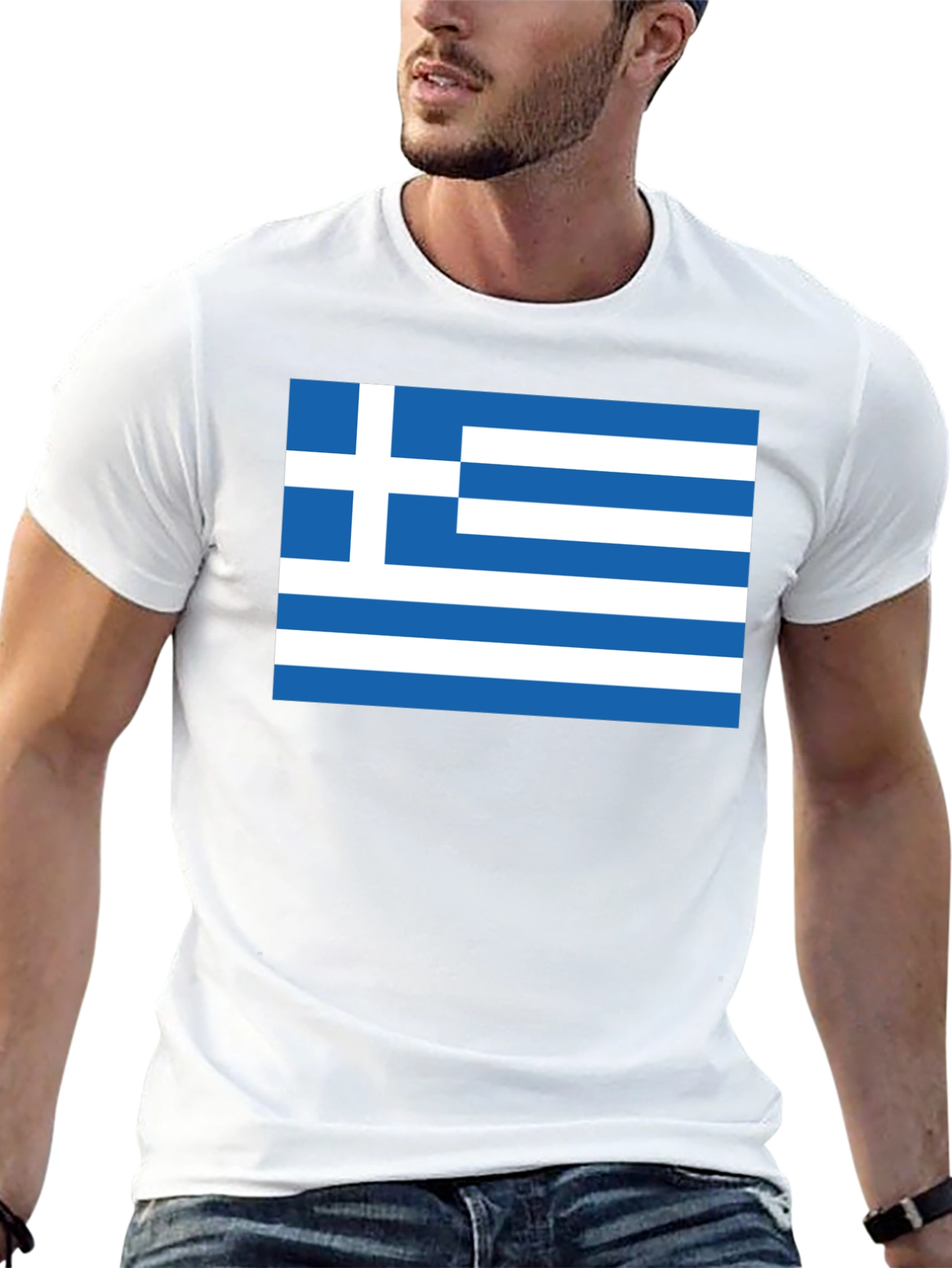 Greek Flag T-Shirt - Show Your Pride!