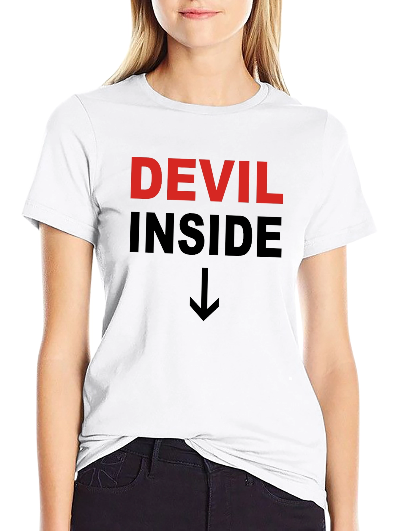 Devil Inside Graphic Tee - Mens Black T-Shirt