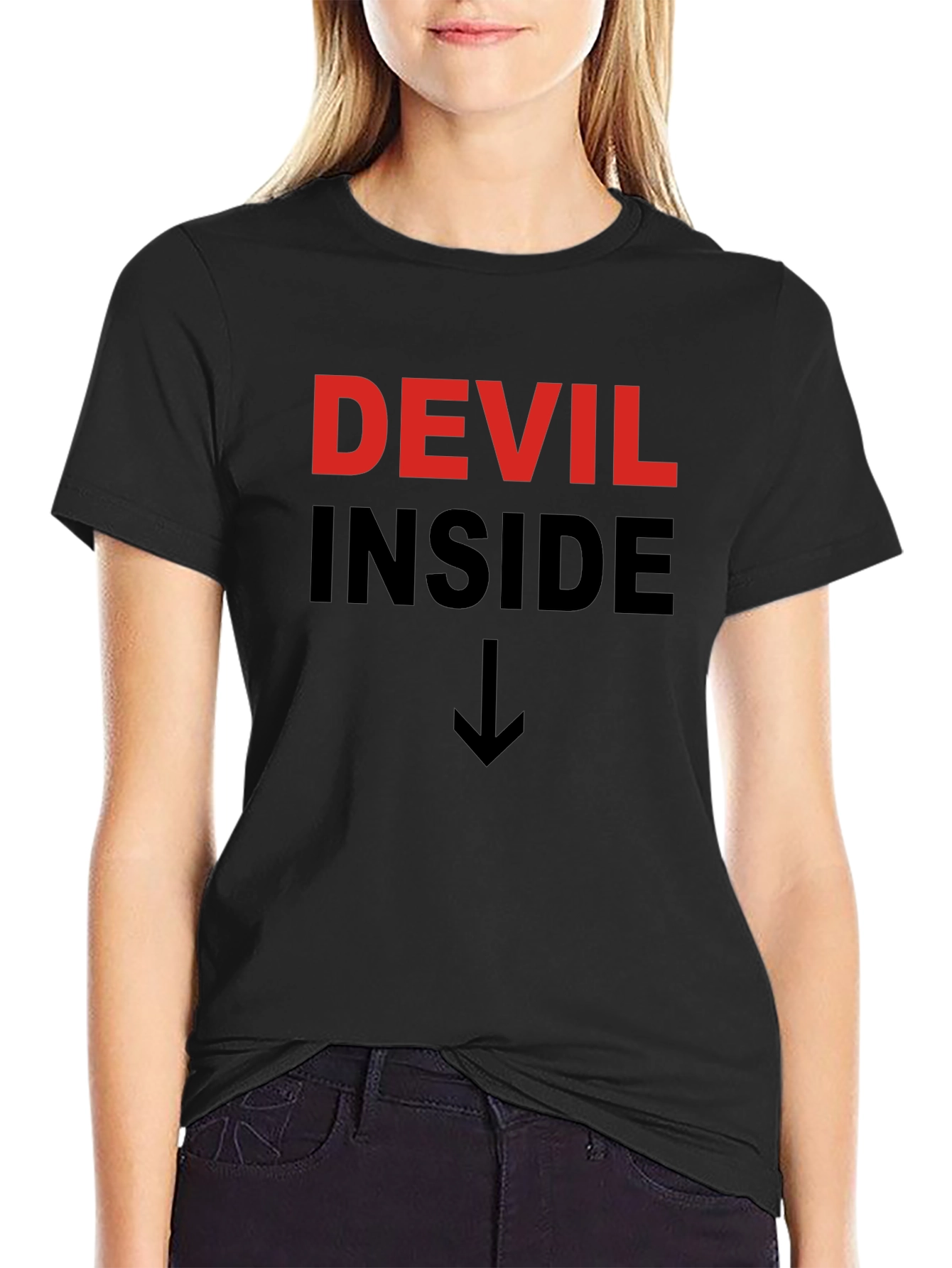 Devil Inside Graphic Tee - Mens Black T-Shirt