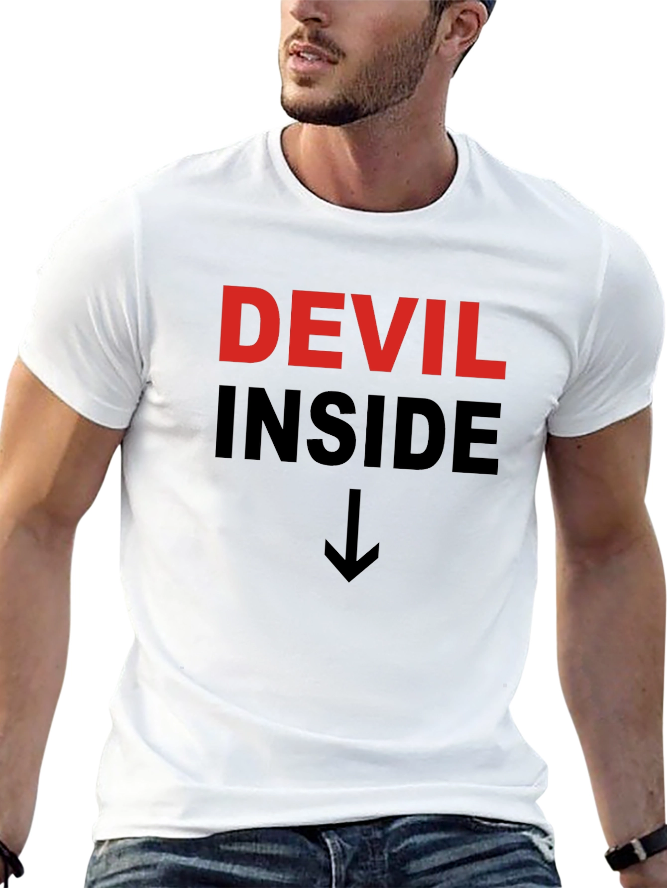 Devil Inside Graphic Tee - Mens Black T-Shirt