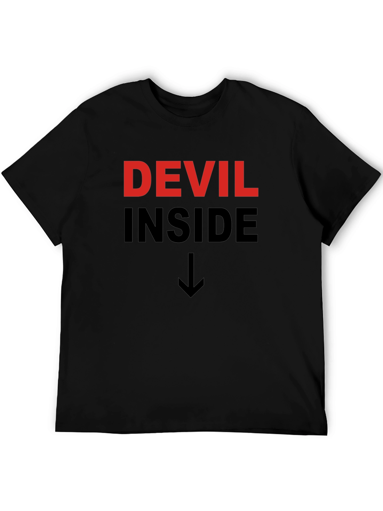 Devil Inside Graphic Tee - Mens Black T-Shirt