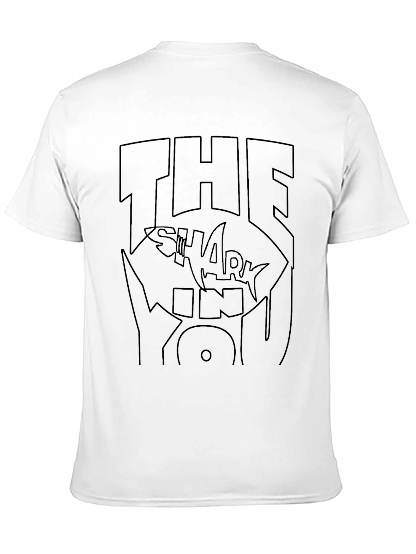 The Shark In You Black Graphic Tee