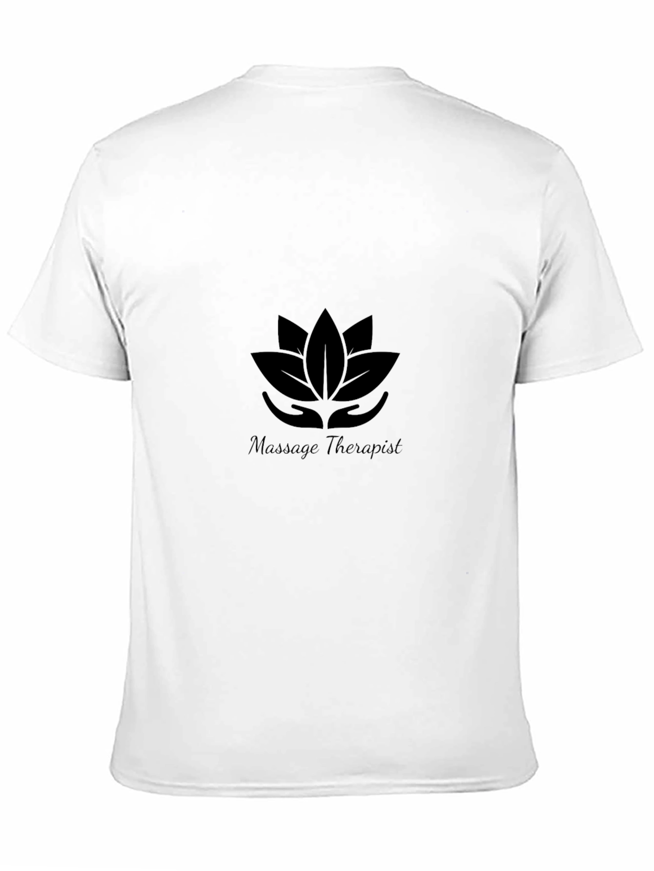 Massage Therapist Lotus T-Shirt - Black
