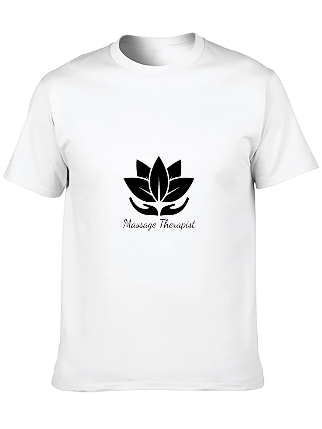 Massage Therapist Lotus T-Shirt - Black