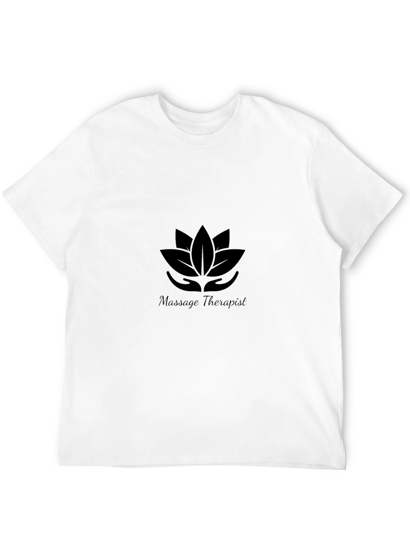 Massage Therapist Lotus T-Shirt - Black
