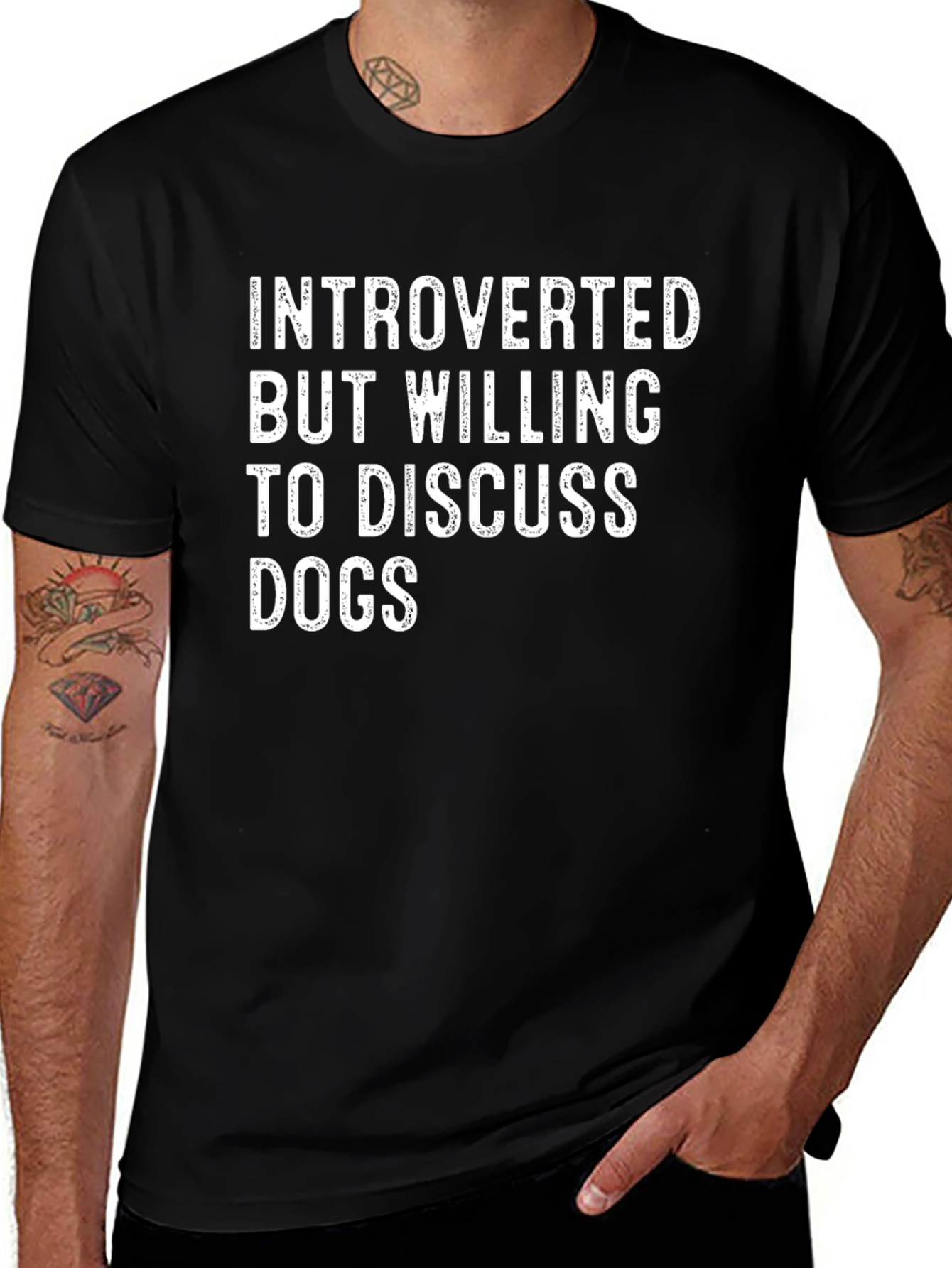 Introverted Dog Lover T-Shirt - Funny & Unique