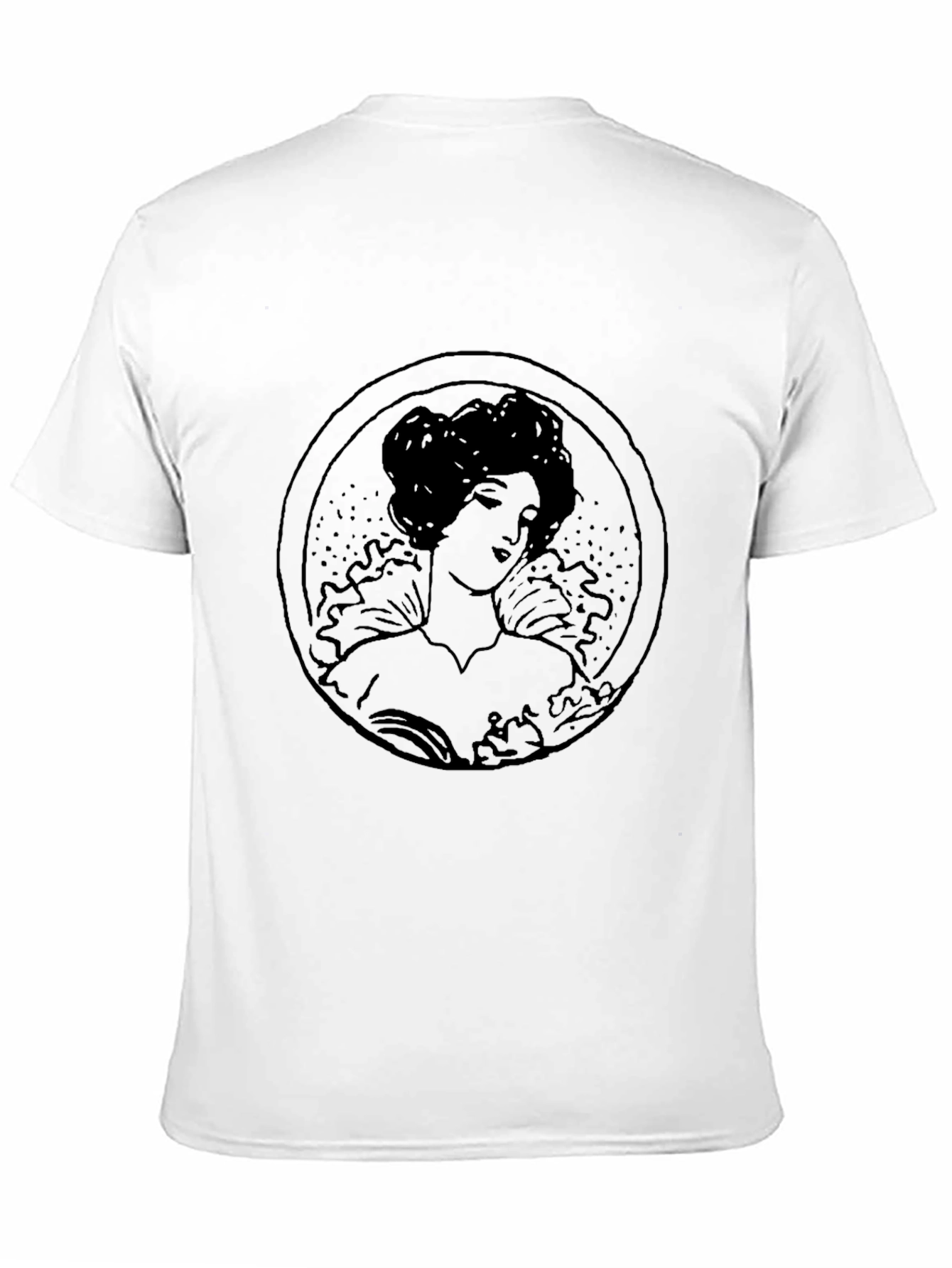 Elegant Lady Graphic Tee - Black