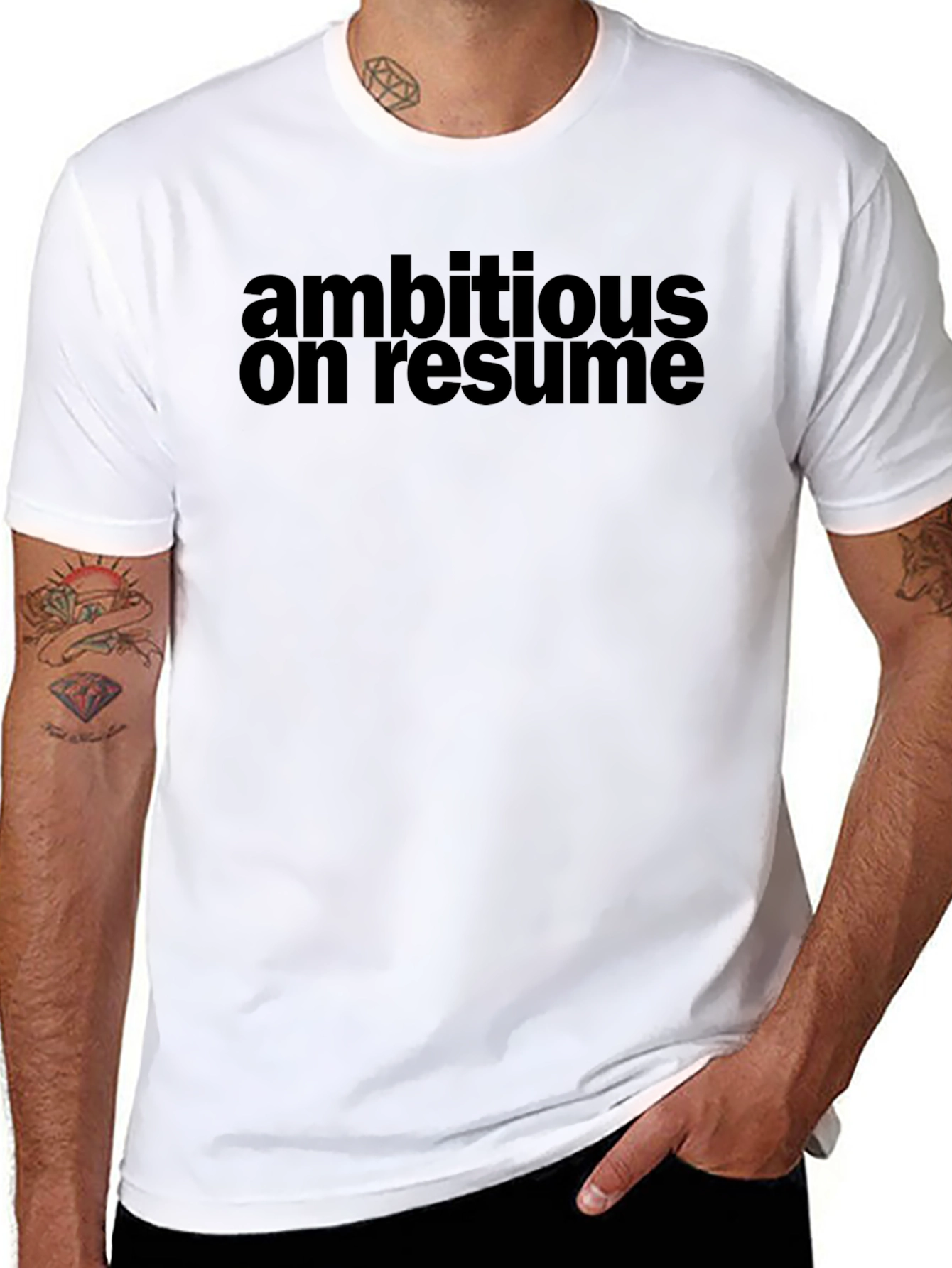 Ambitious On Resume Graphic T-Shirt