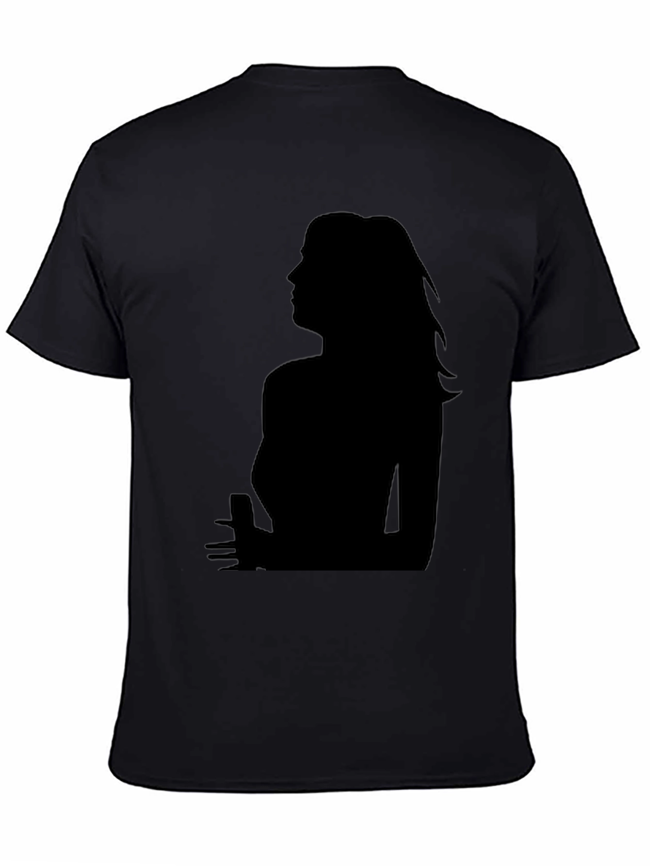 Silhouette Graphic Tee - Sleek Black T-Shirt