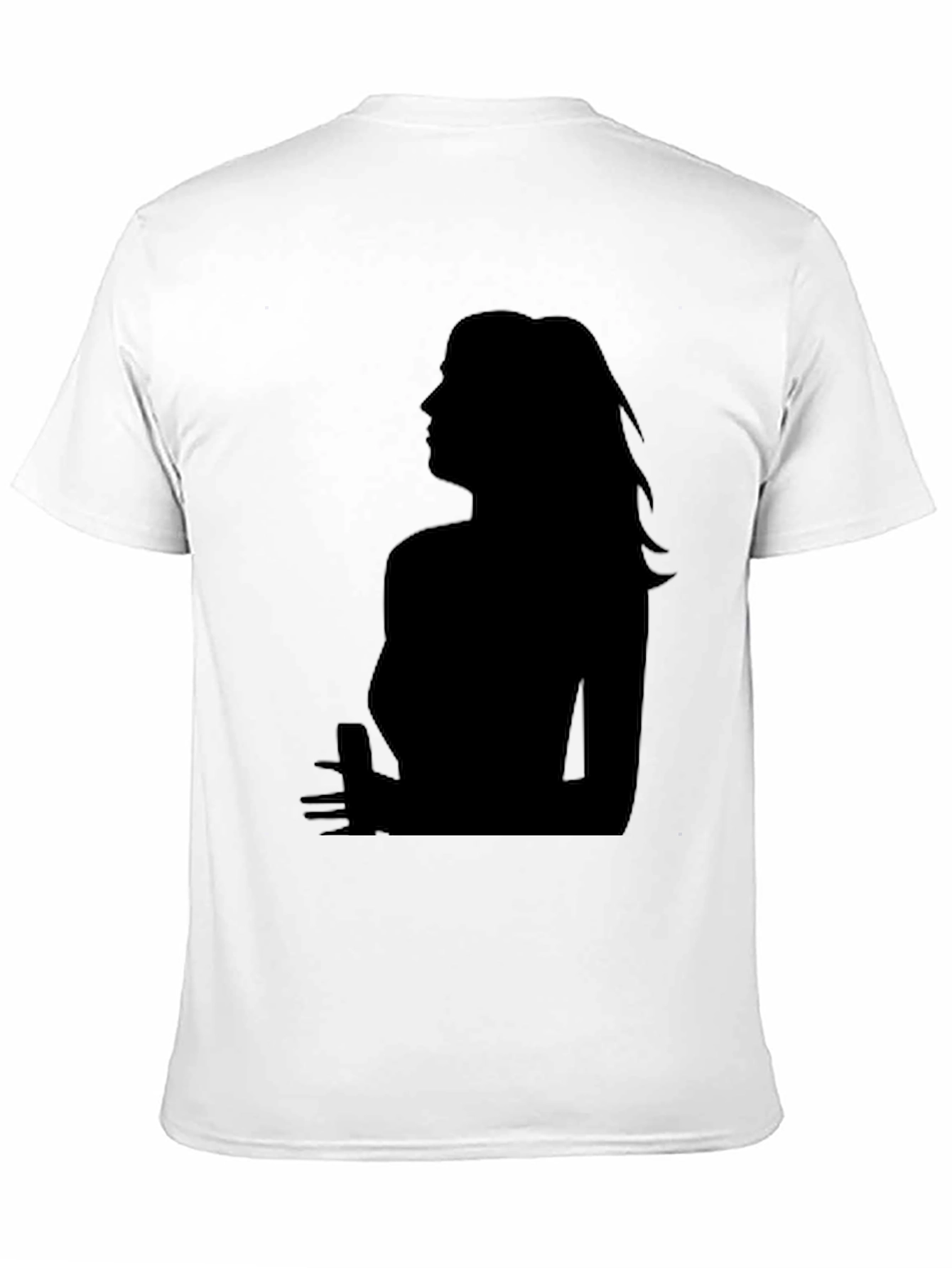 Silhouette Graphic Tee - Sleek Black T-Shirt