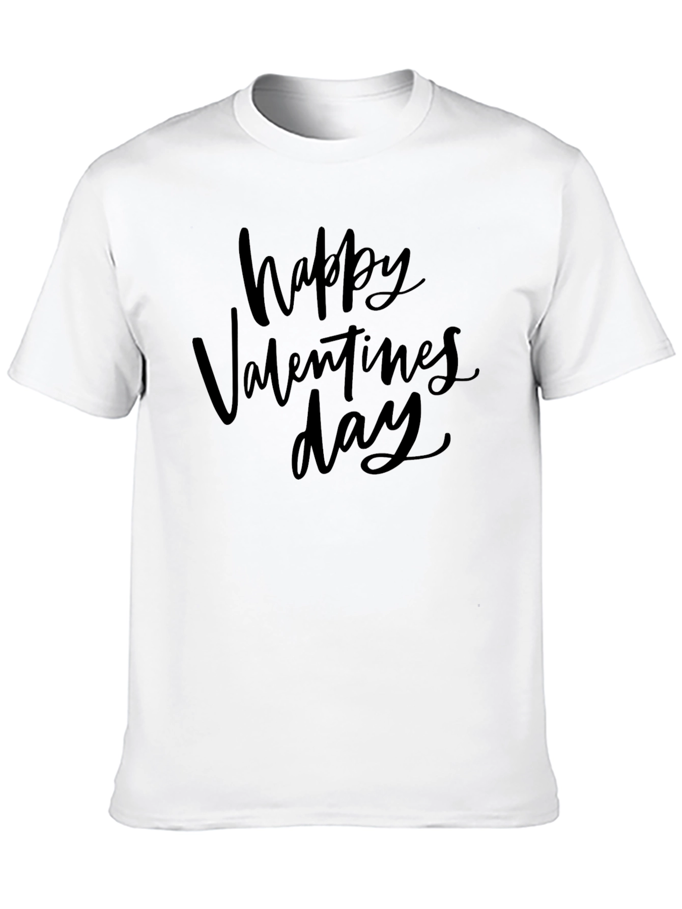 Happy Valentines Day Black T-Shirt