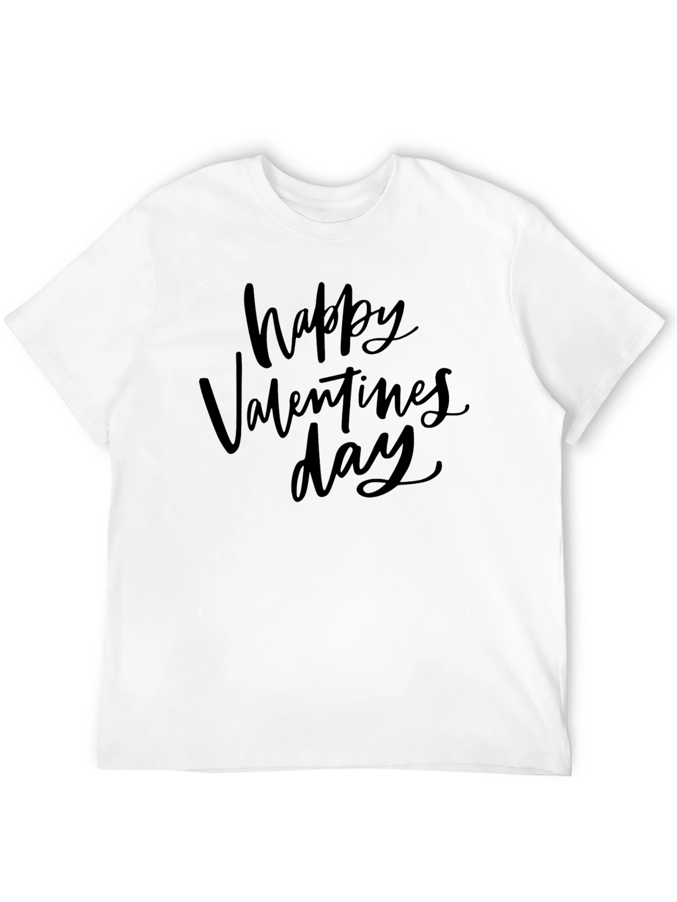 Happy Valentines Day Black T-Shirt