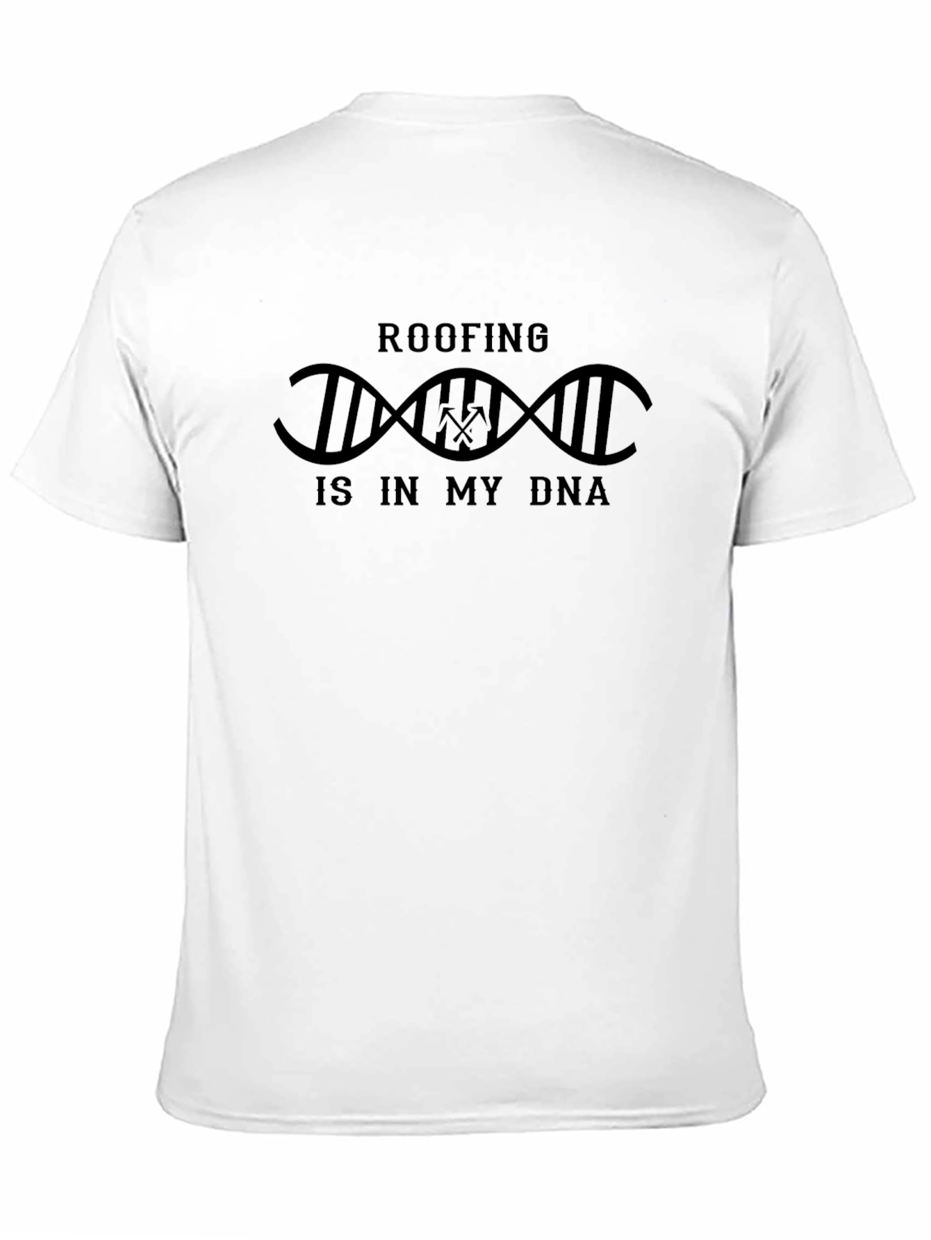 Roofing DNA T-Shirt - Black Crew Neck