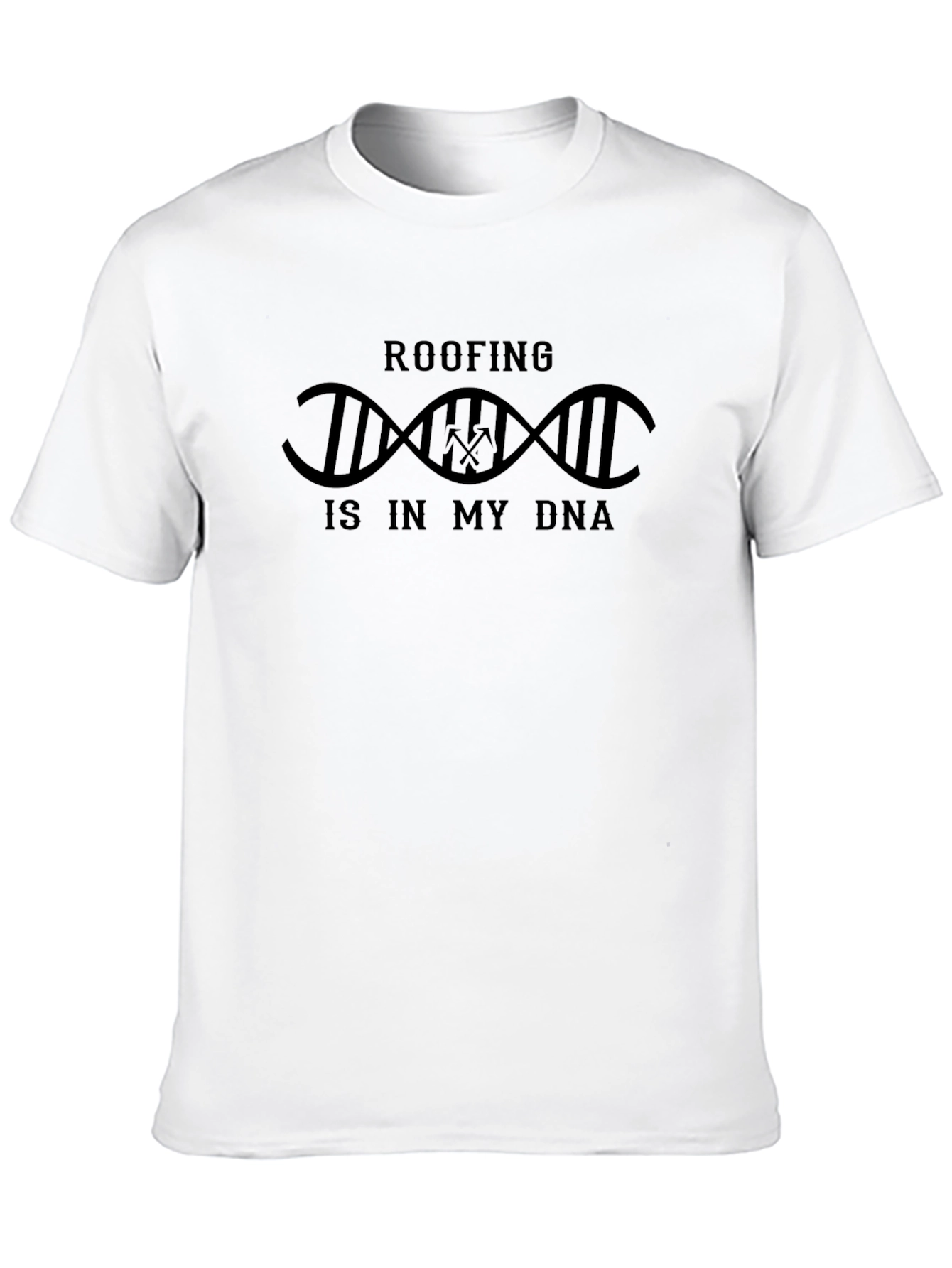 Roofing DNA T-Shirt - Black Crew Neck
