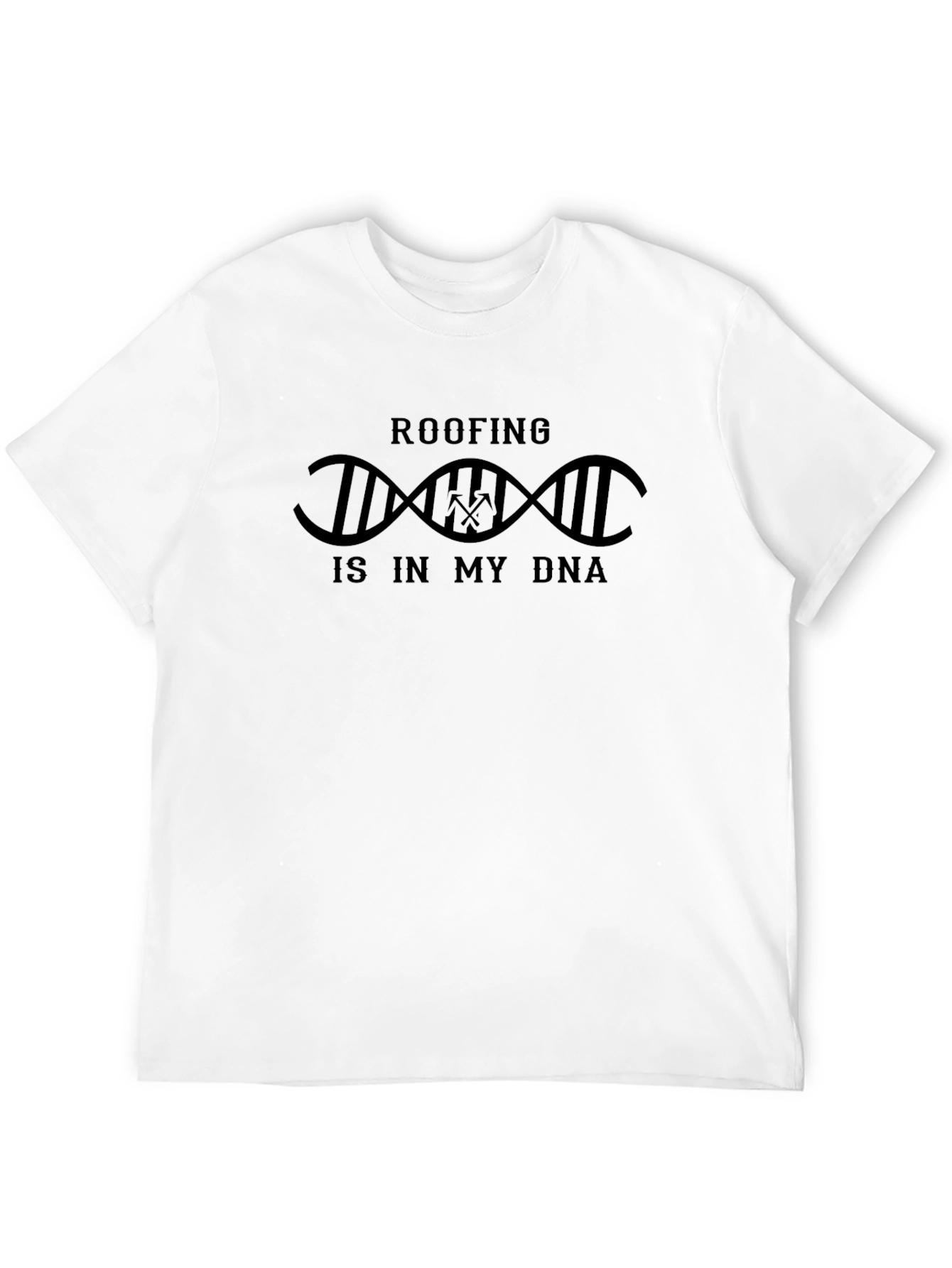 Roofing DNA T-Shirt - Black Crew Neck