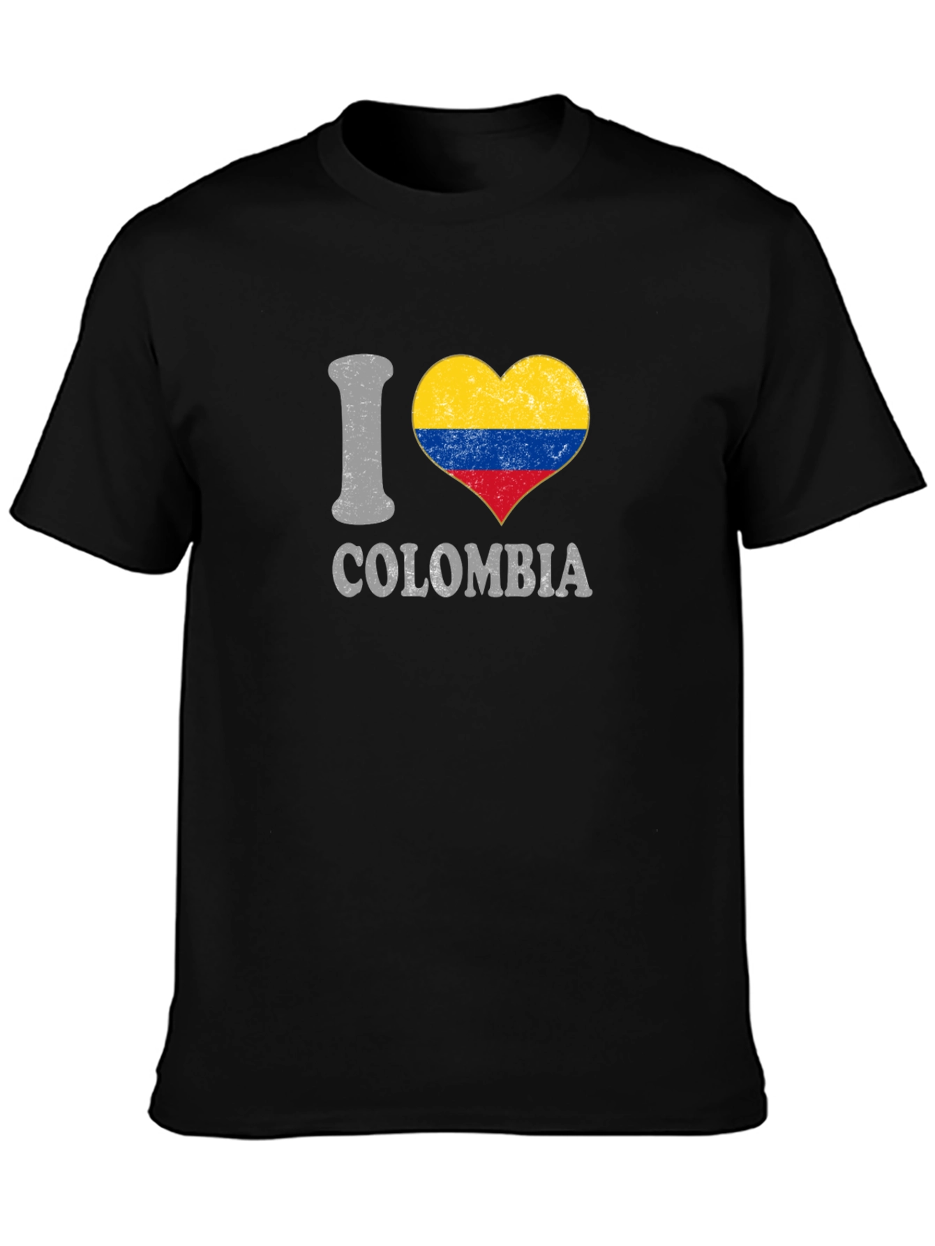 I Love Colombia Heart Flag T-Shirt
