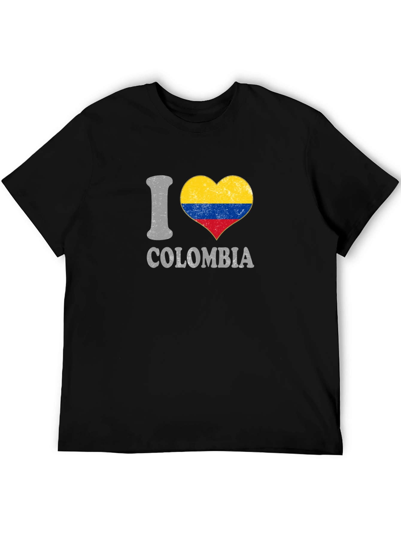 I Love Colombia Heart Flag T-Shirt