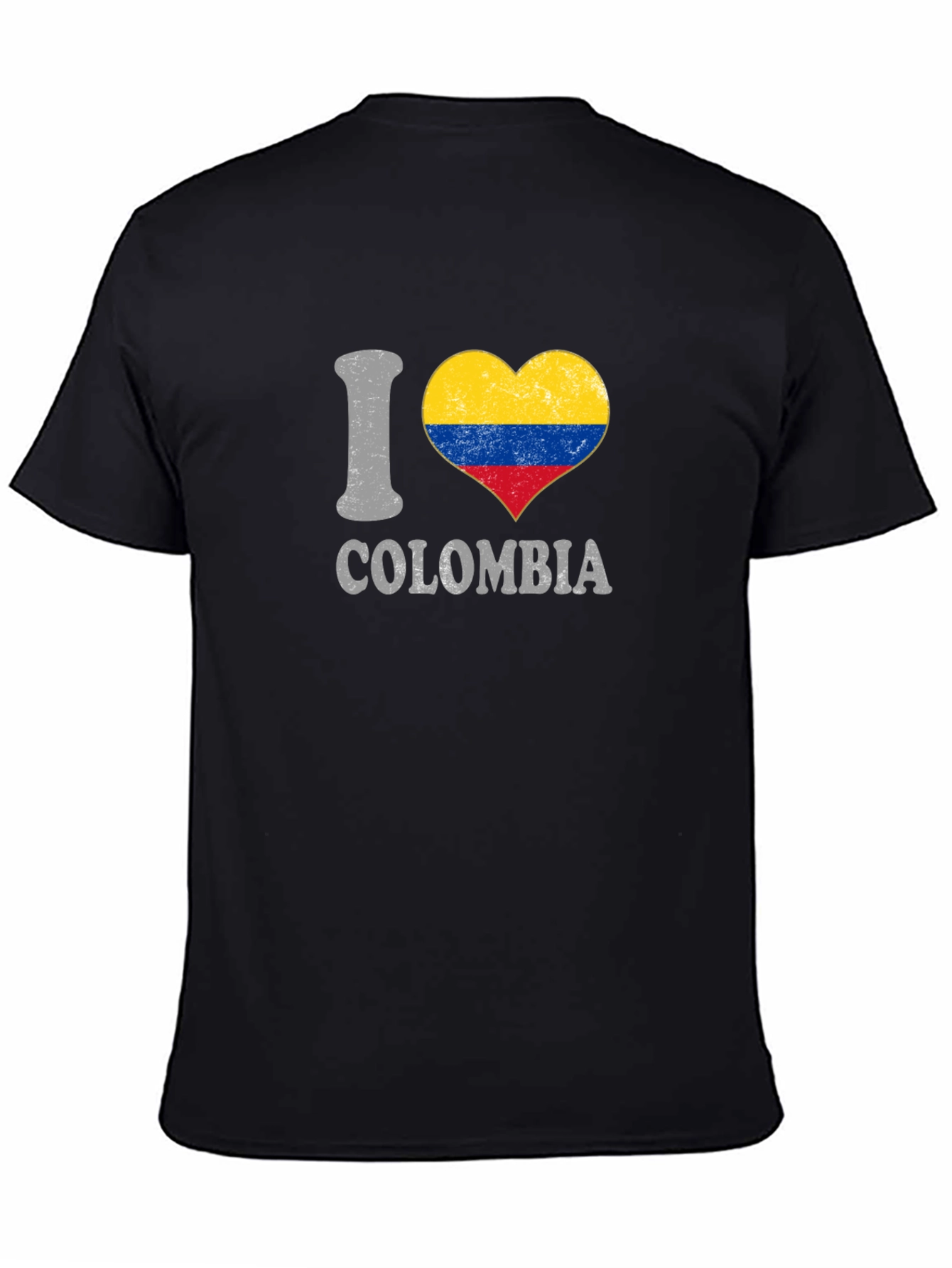 I Love Colombia Heart Flag T-Shirt