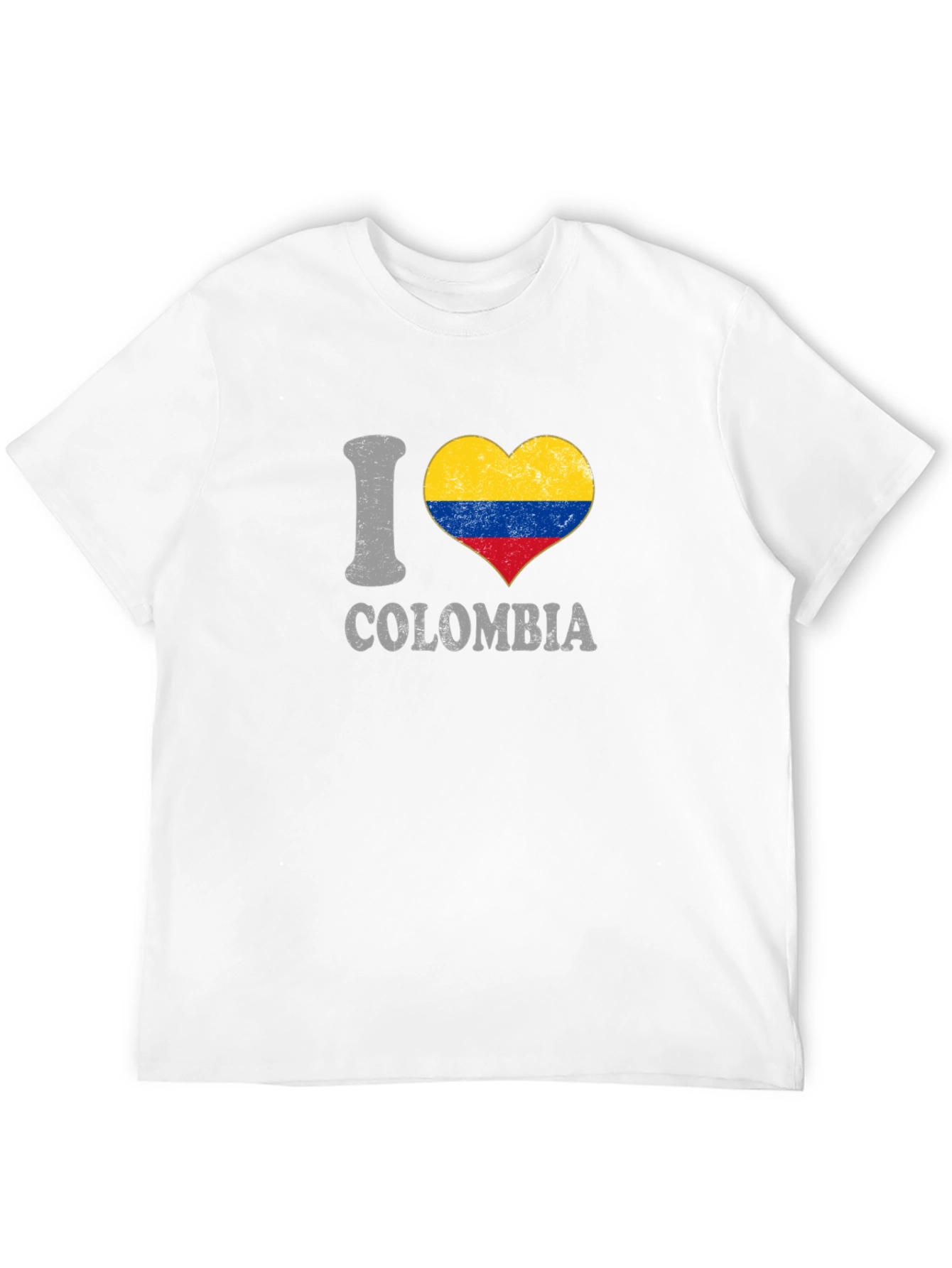I Love Colombia Heart Flag T-Shirt