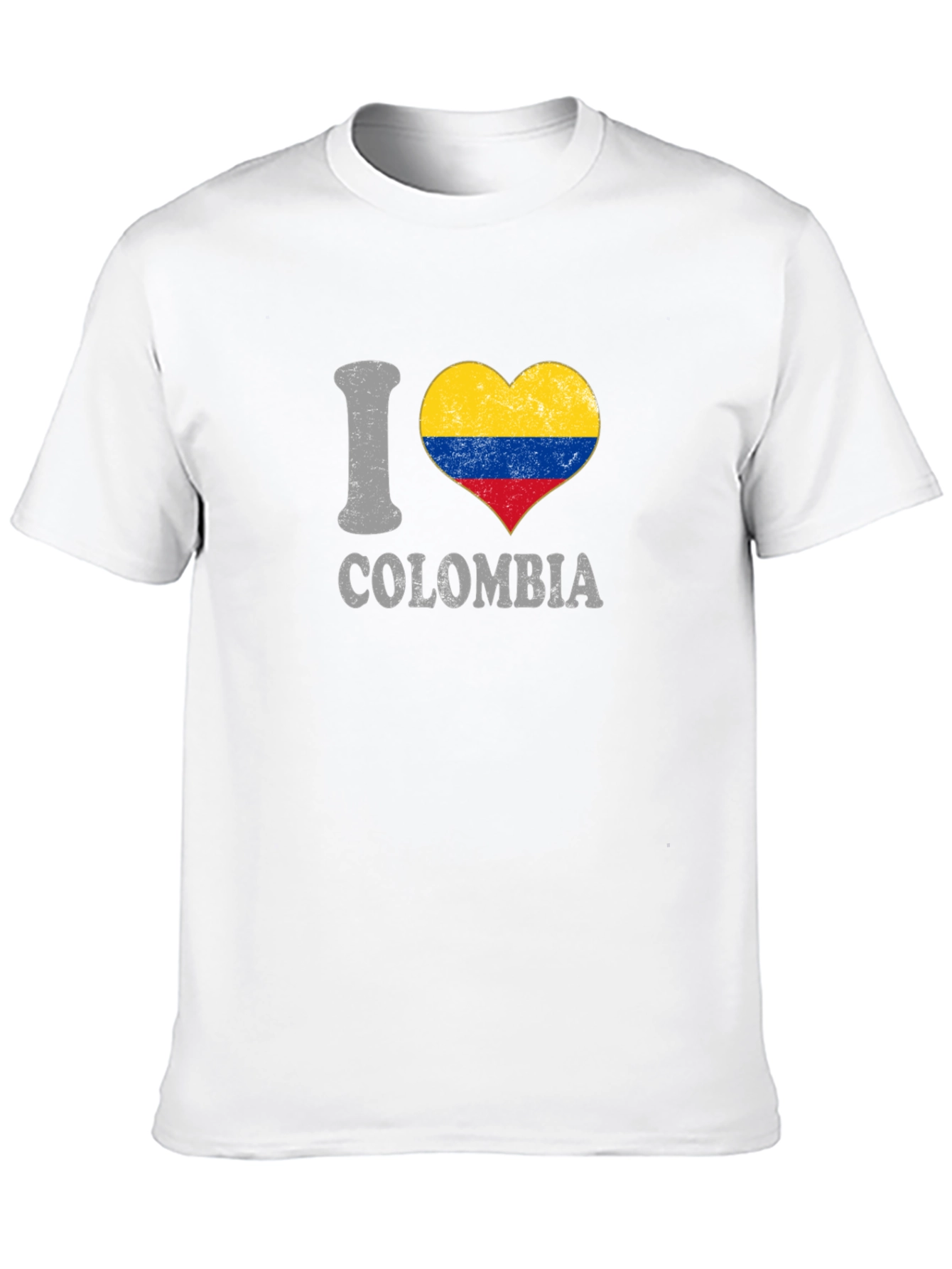 I Love Colombia Heart Flag T-Shirt