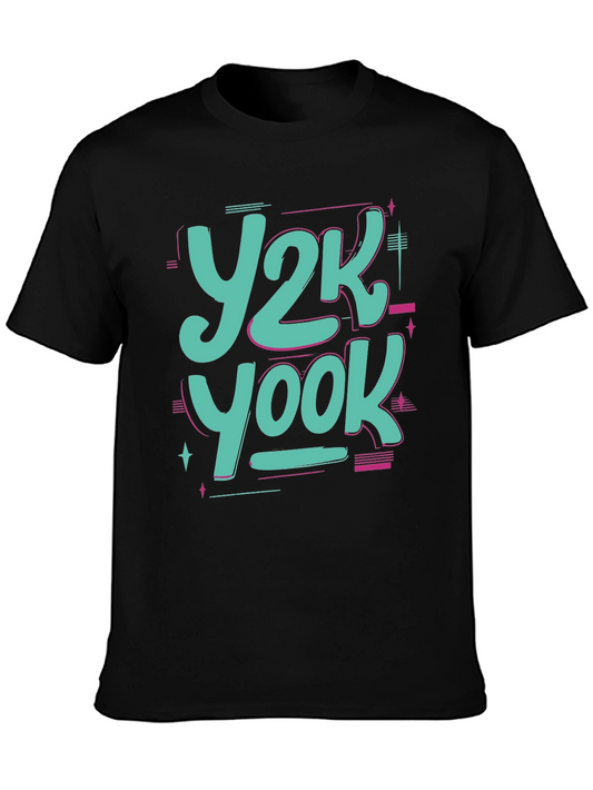 Y2K Yook Graphic Tee - Retro Style Black T-Shirt