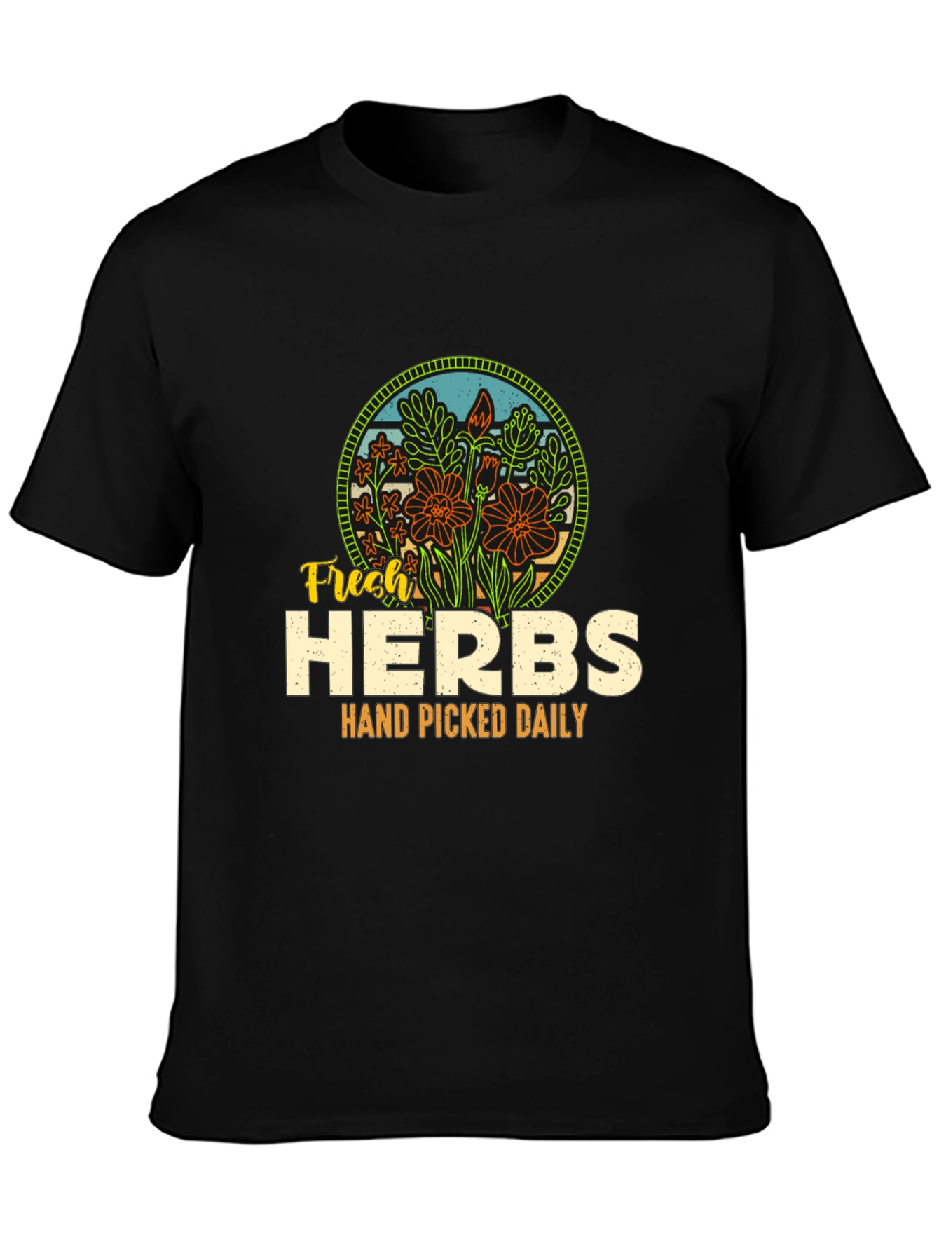 Fresh Herbs Graphic Tee - Hand Picked Daily