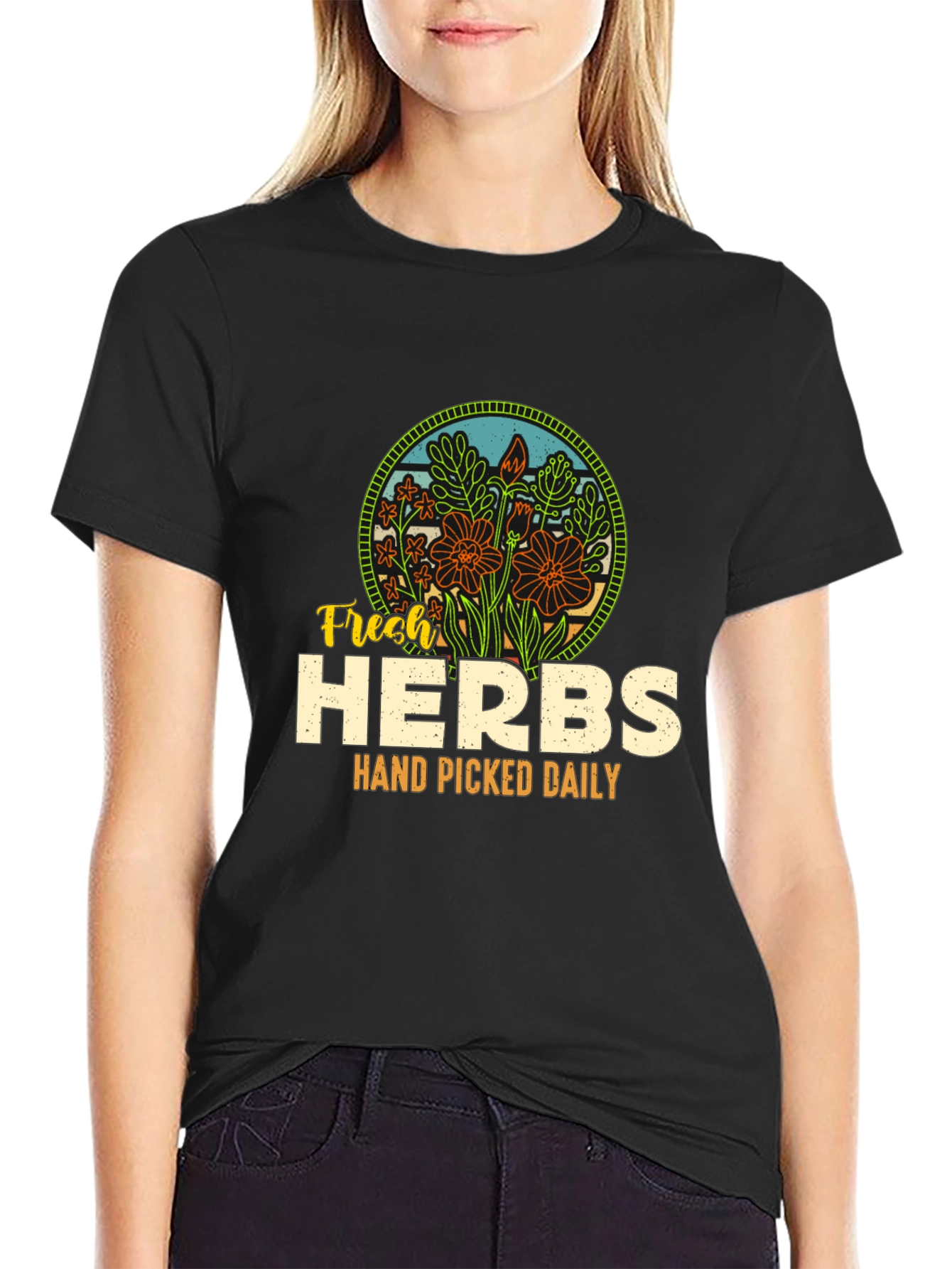Fresh Herbs Graphic Tee - Hand Picked Daily